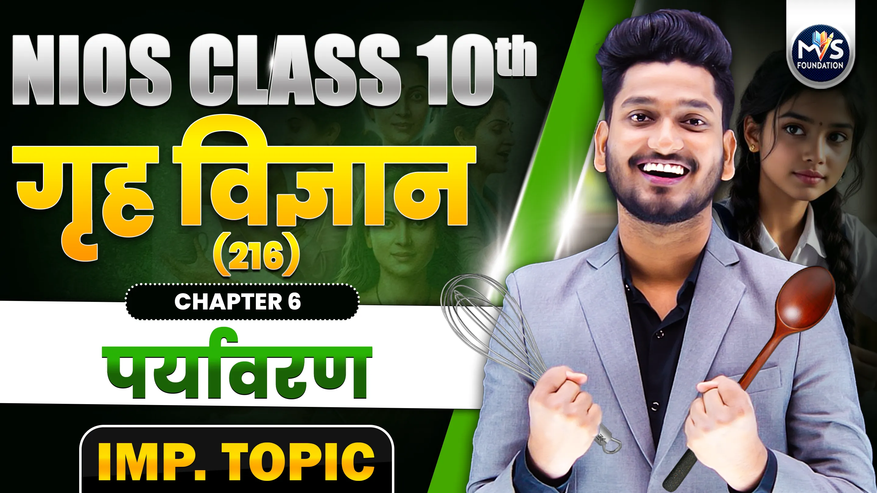 NIOS Class 10th Home Science (216) Chapter 6th Important Topics