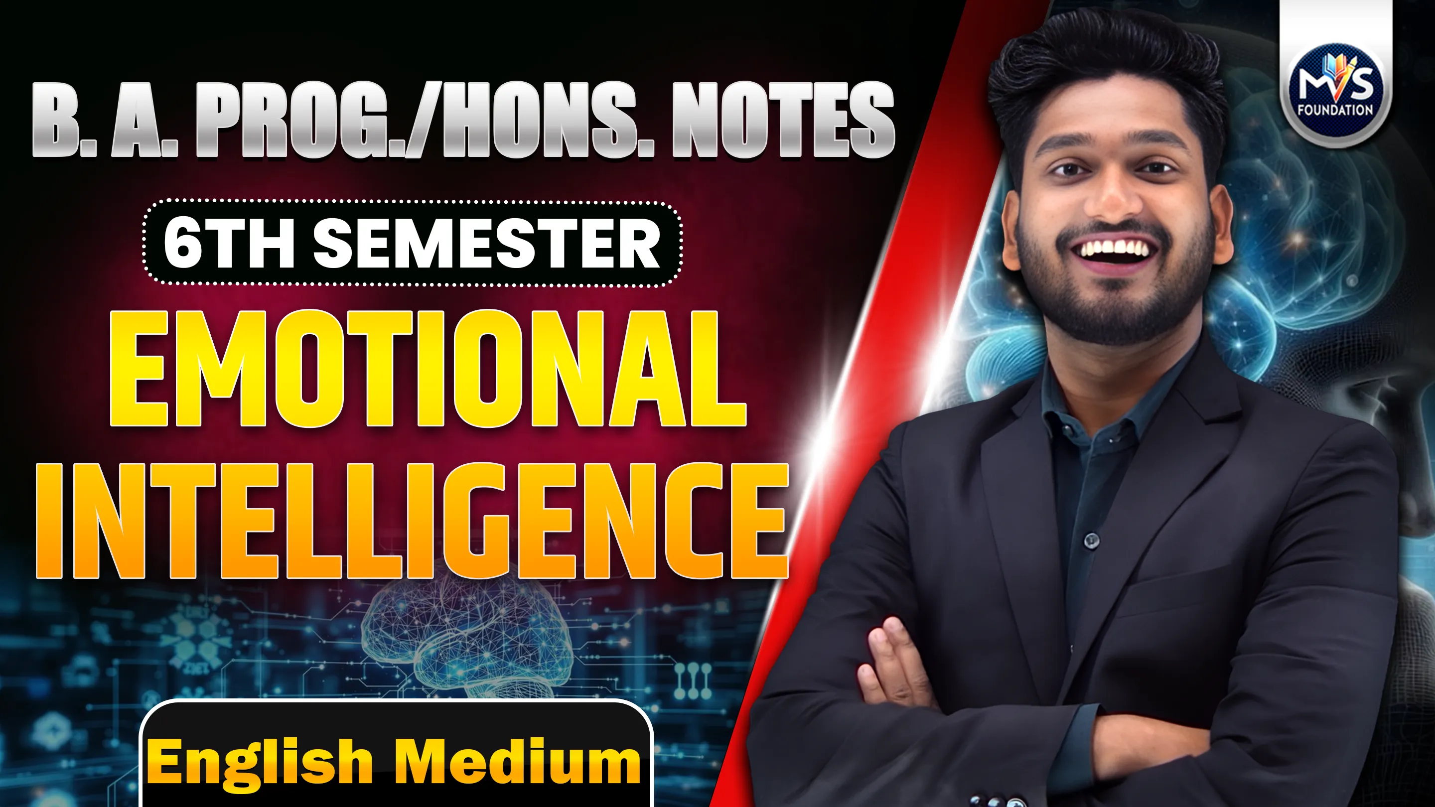 Emotional Intelligence Notes In English Medium | B.A Prog/Hons. Sem 1st & 3rd or 4th