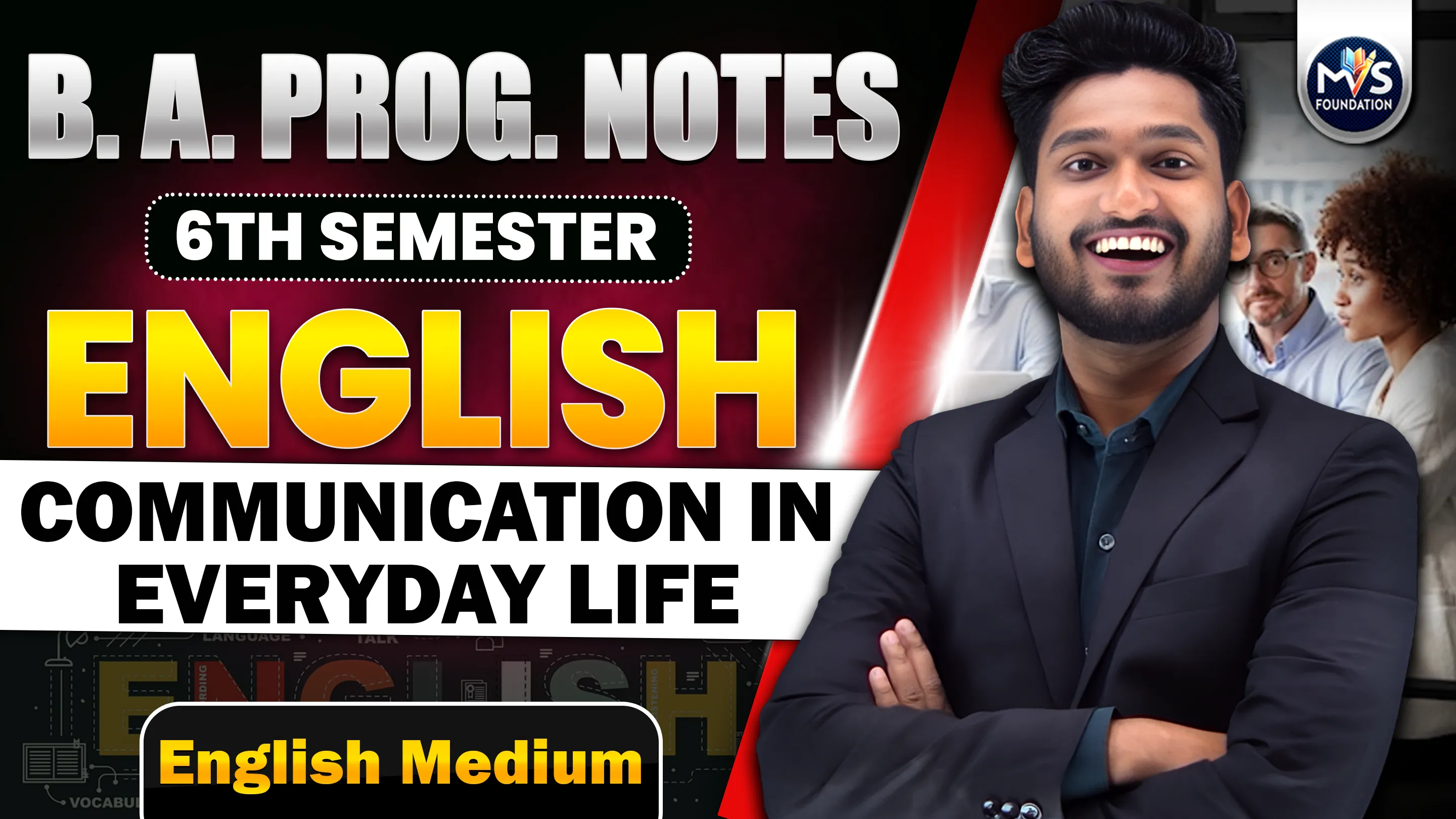 English : Communication In Everyday Life in English | B.A. Prog./Hons. SEM 1st to 6th