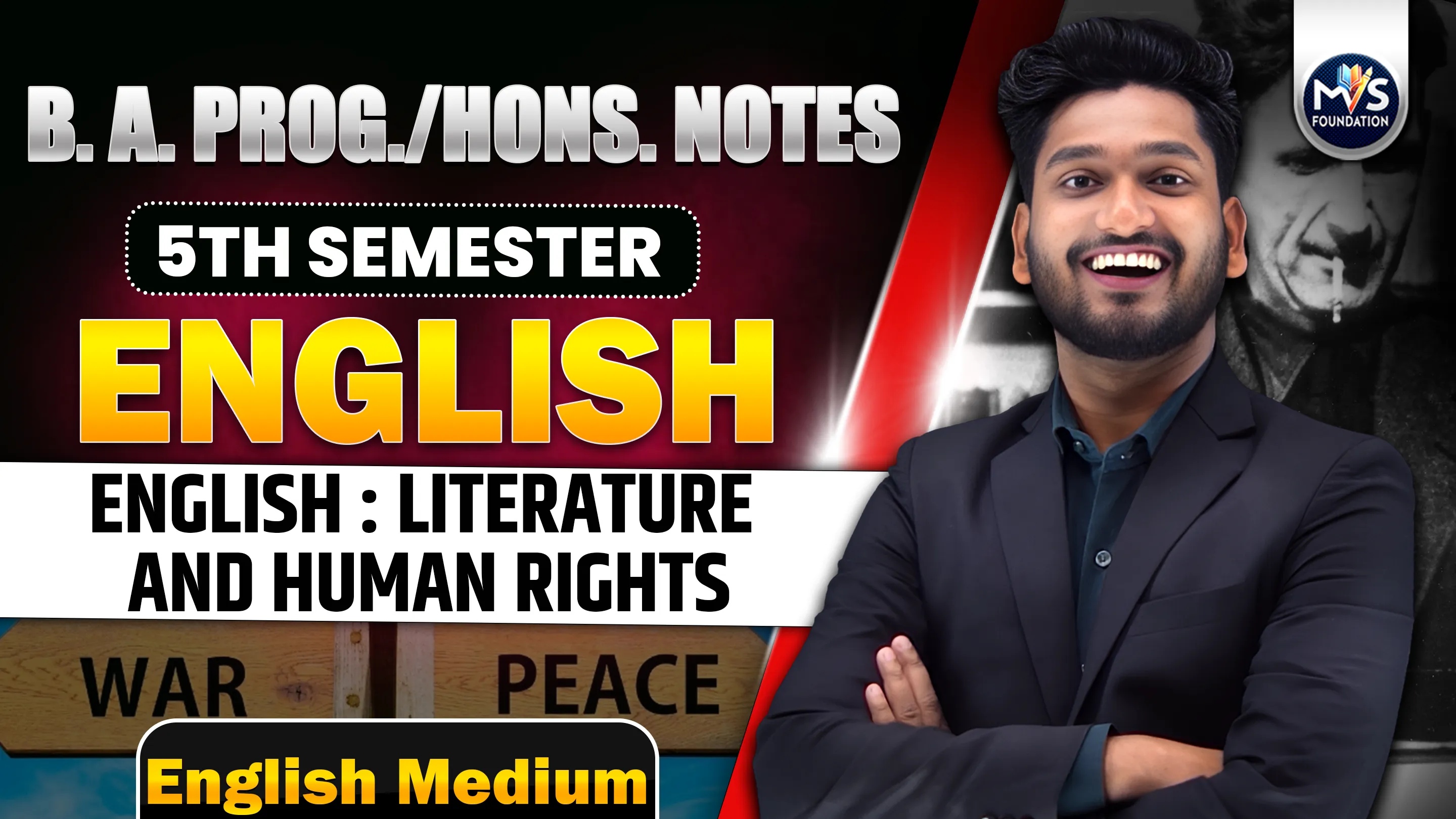 English : Literature and Human Rights Notes In ENGLISH Medium | B.A Prog/Hons DU SOL Semester 5th