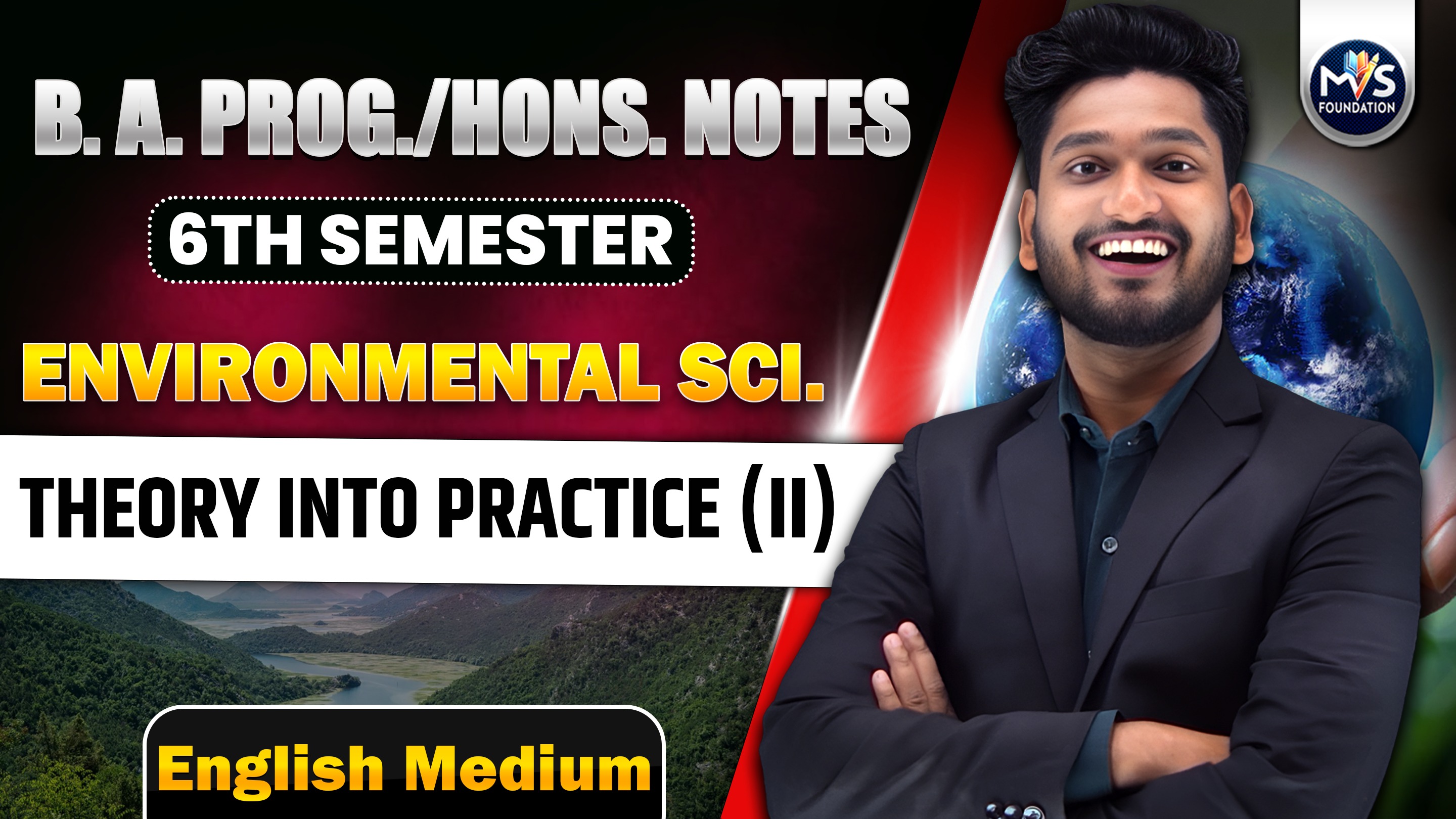 Environmental Science : Theory into Practice (II) In English Medium | B.A Prog/Hons Semester 3rd/4th