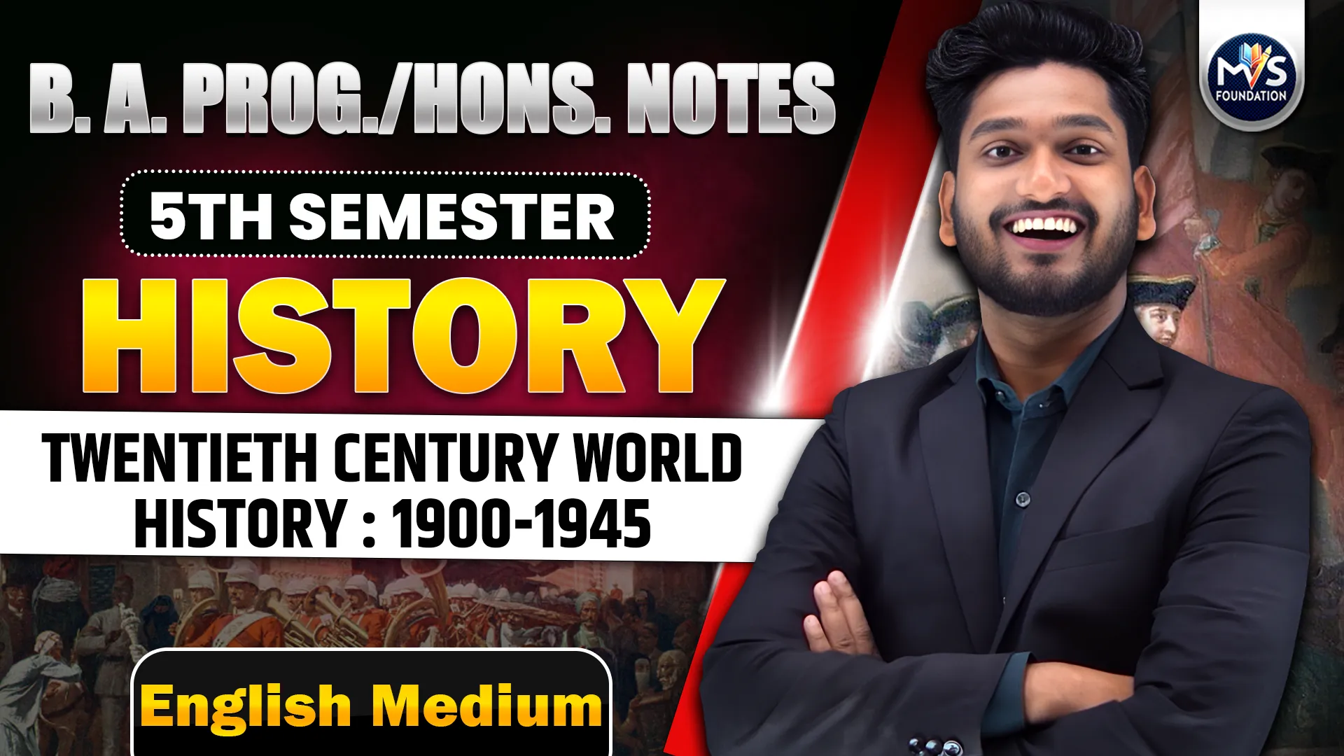 History : Twentieth Century World History : 1900-1945 Notes In English Medium | B.A Prog/Hons DU SOL Semester 5th History