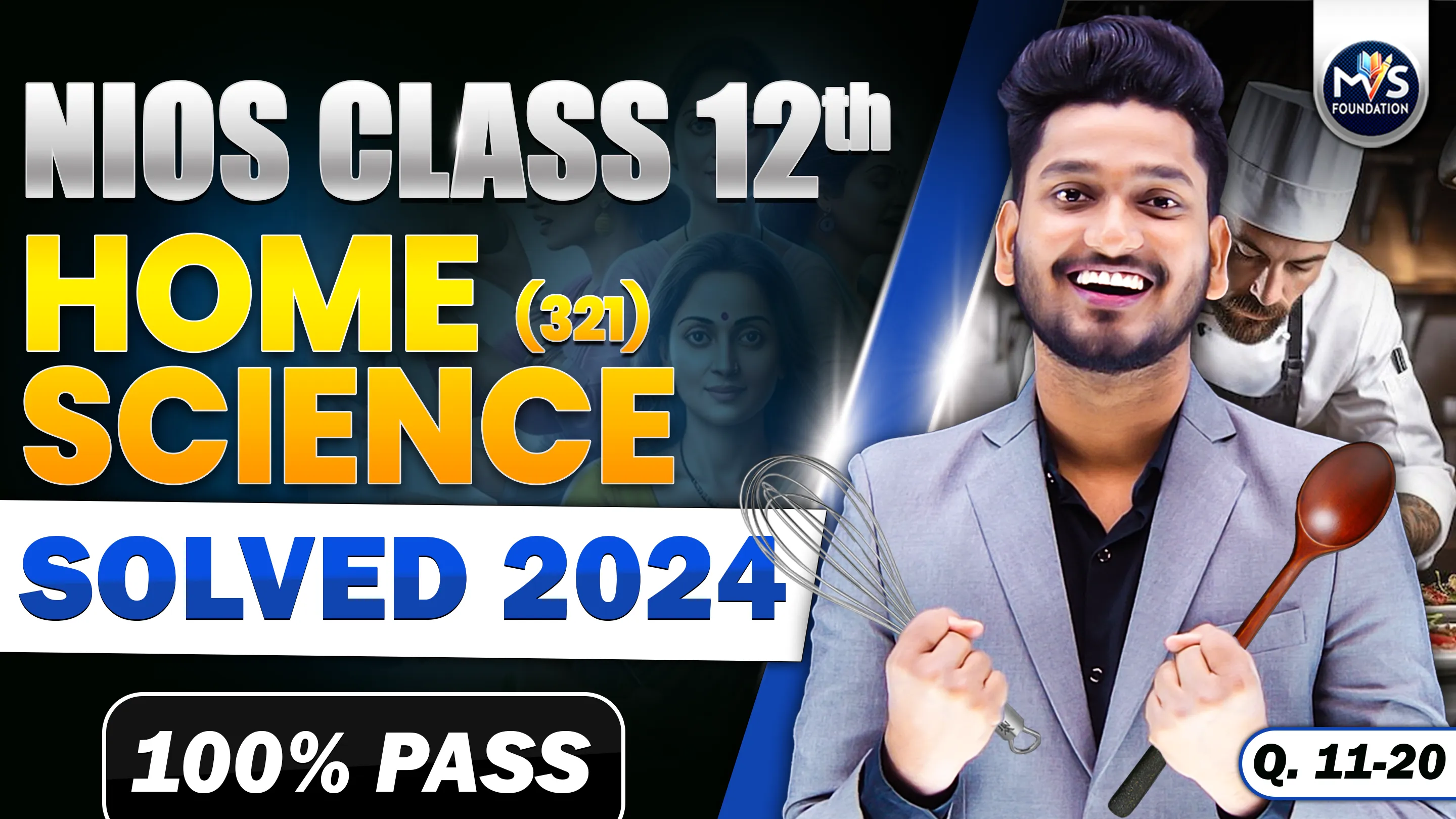 NIOS Class 12th Home Science (321) Question Paper Solution in English