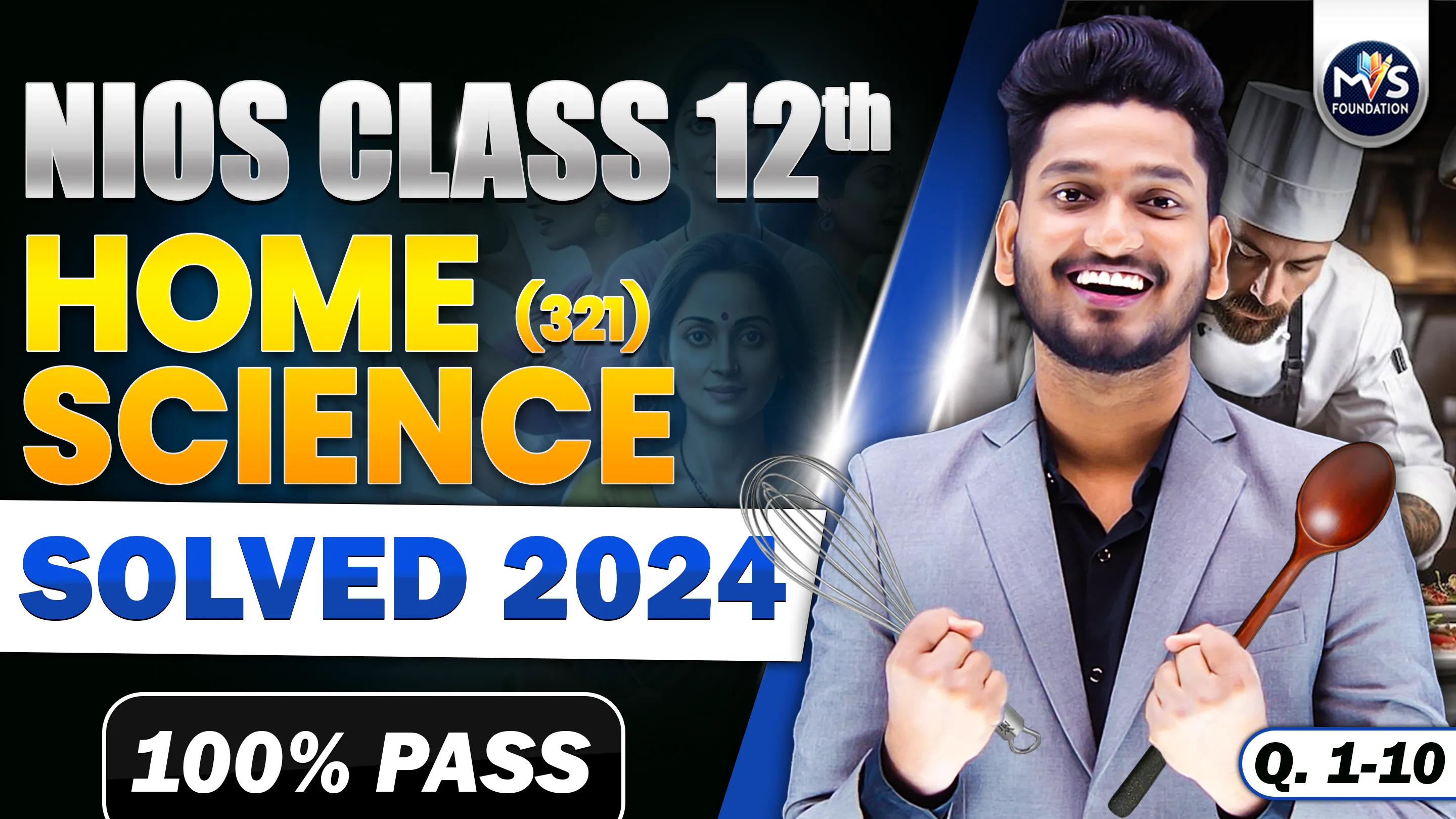 NIOS Class 12th Home Science (321) Question Paper Solution in English