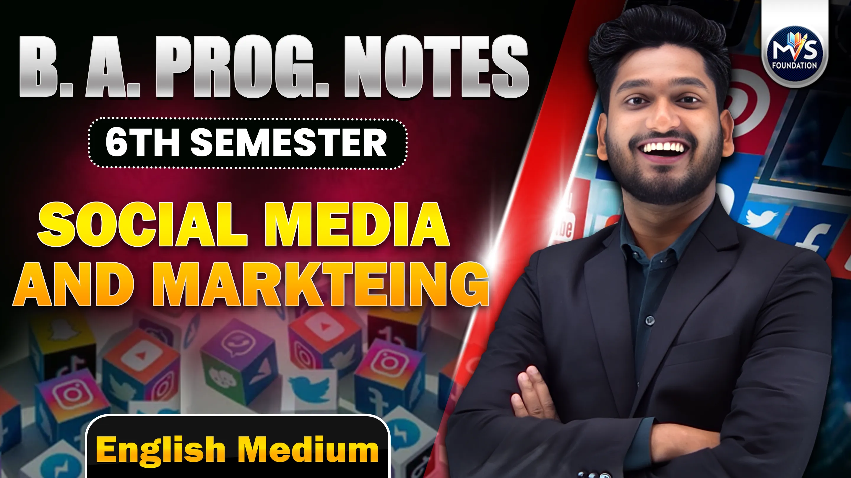 SOCIAL MEDIA AND MARKETING Notes in English Medium | DU SOL B.A Program All Semester