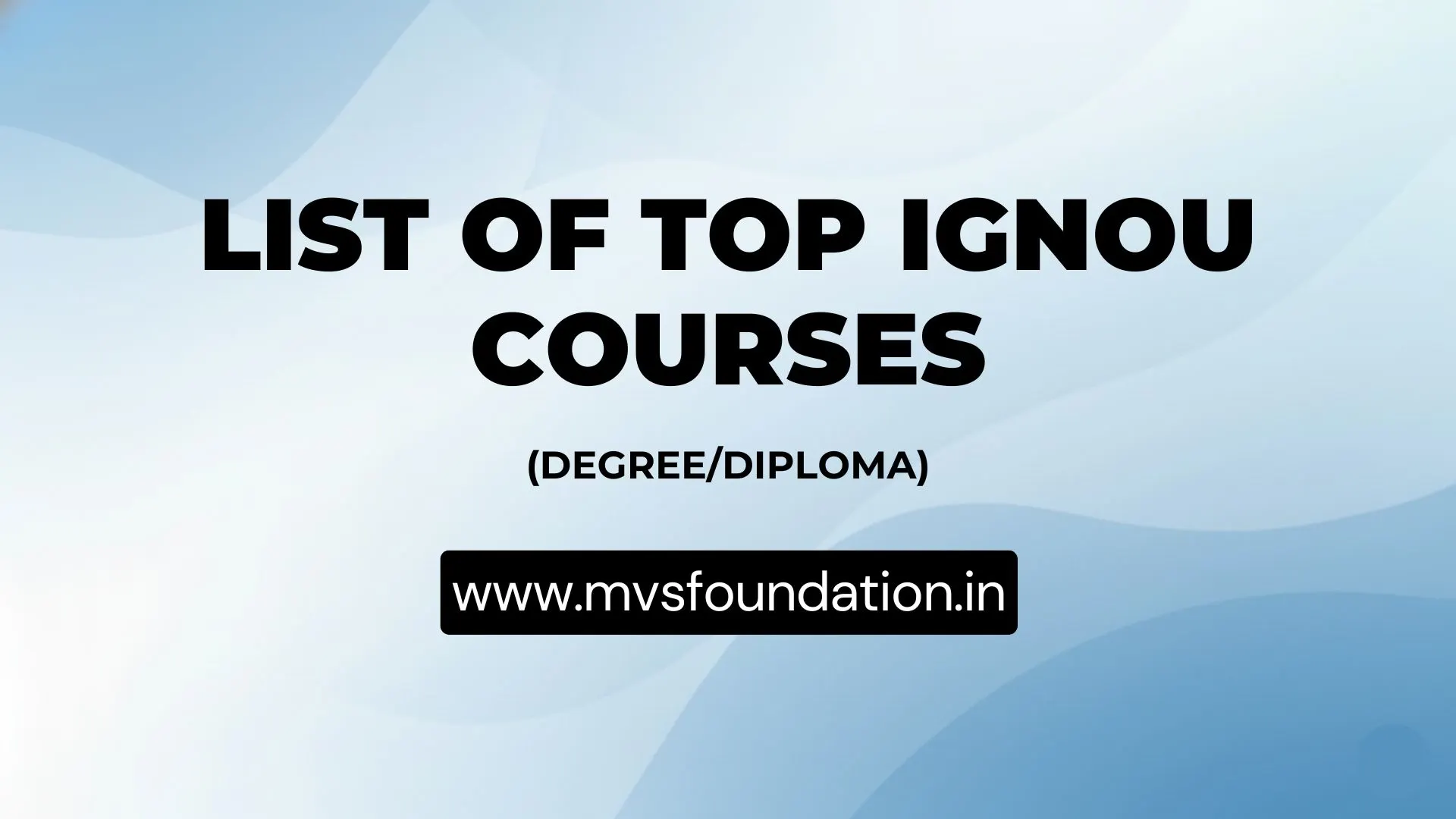 list of ignou diploma and degree course images