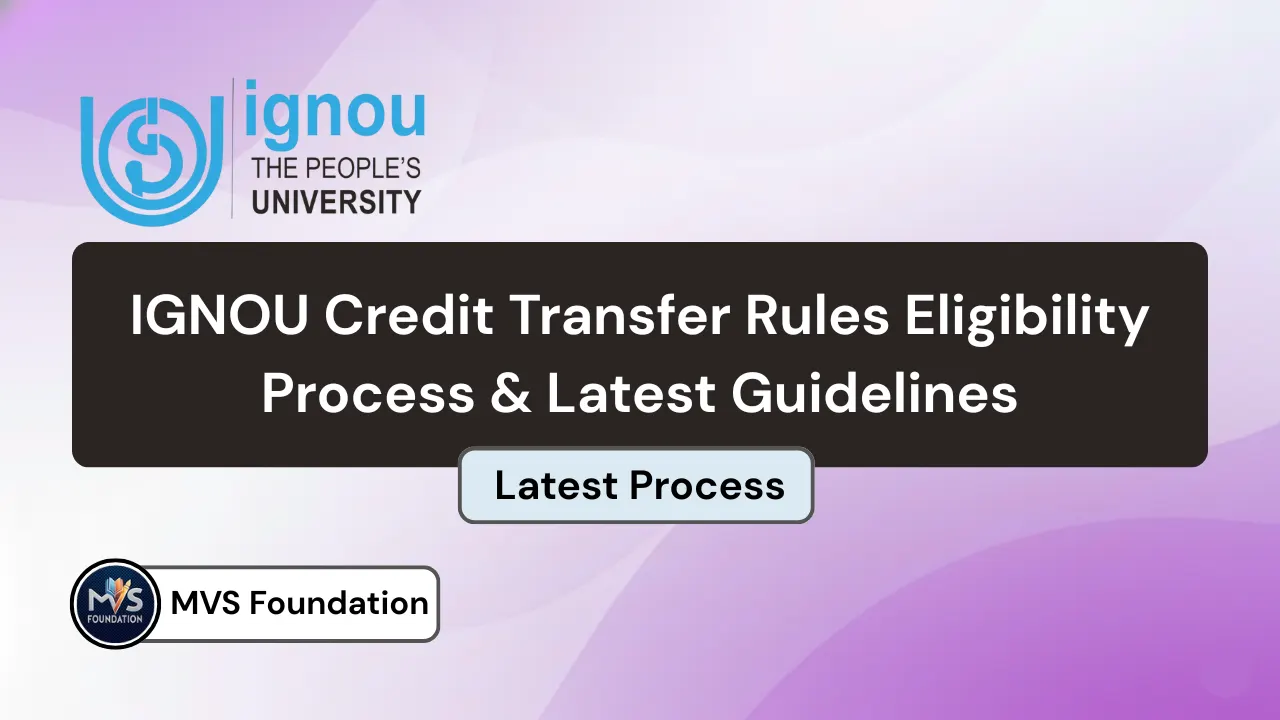 Student progressing in IGNOU courses using previously earned credits to save time and effort