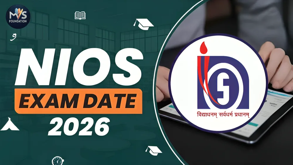 NIOS On Demand Examination (ODE) Datesheet Jan&ndash;Mar 2026