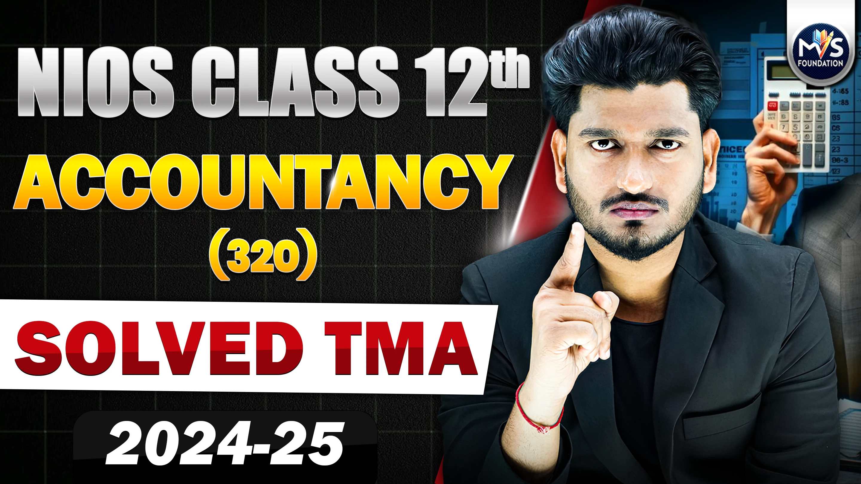 NIOS CLASS 12TH Accountancy (320) SOLVED TMA In Hindi Medium PDF SESSION 2024 - 25
