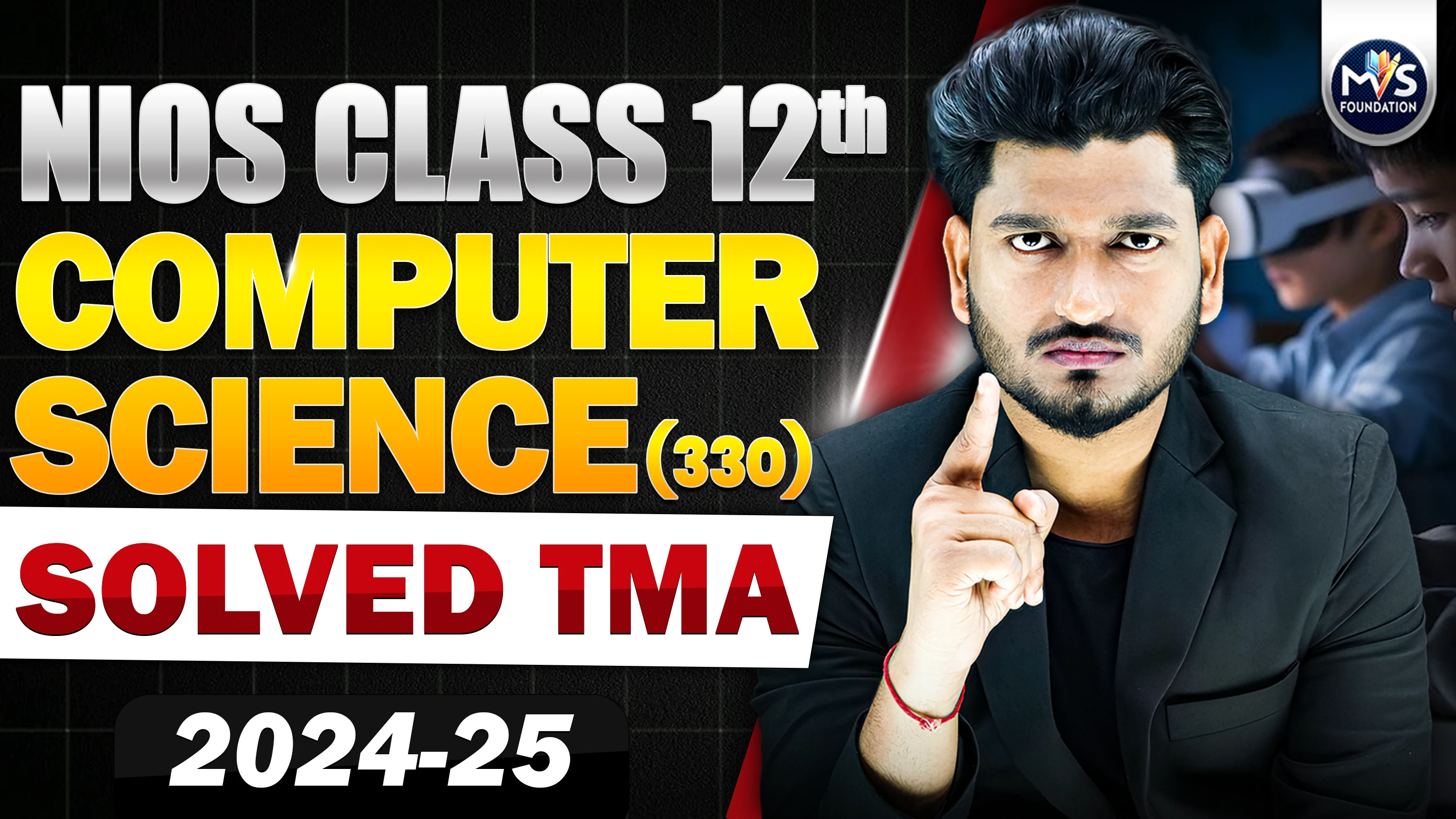 NIOS CLASS 12TH Computer Science (330) SOLVED TMA In English Medium PDF SESSION 2024 - 25