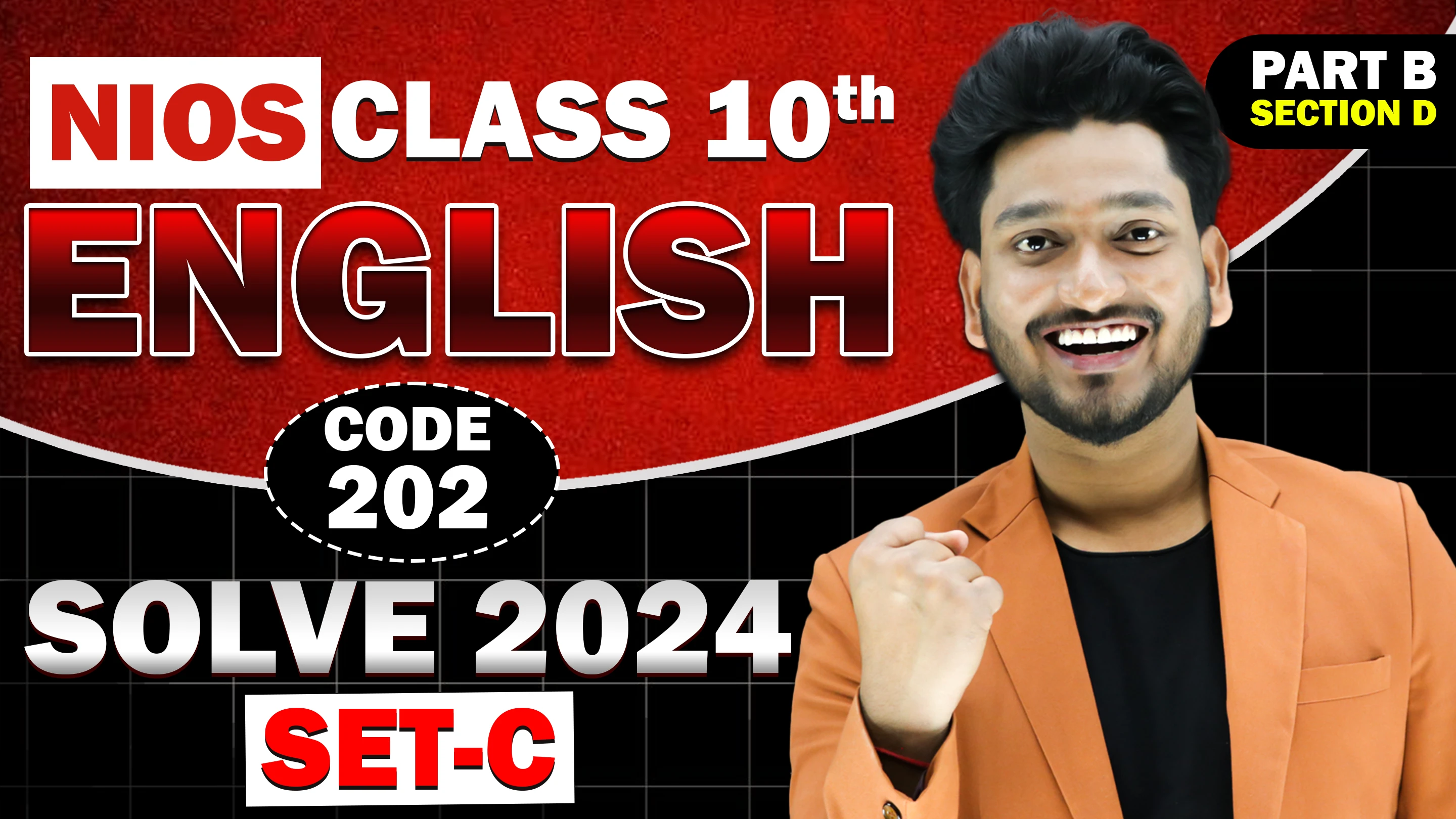 NIOS 10th ENGLISH 202 Question Paper April 2024 SET C PART B
