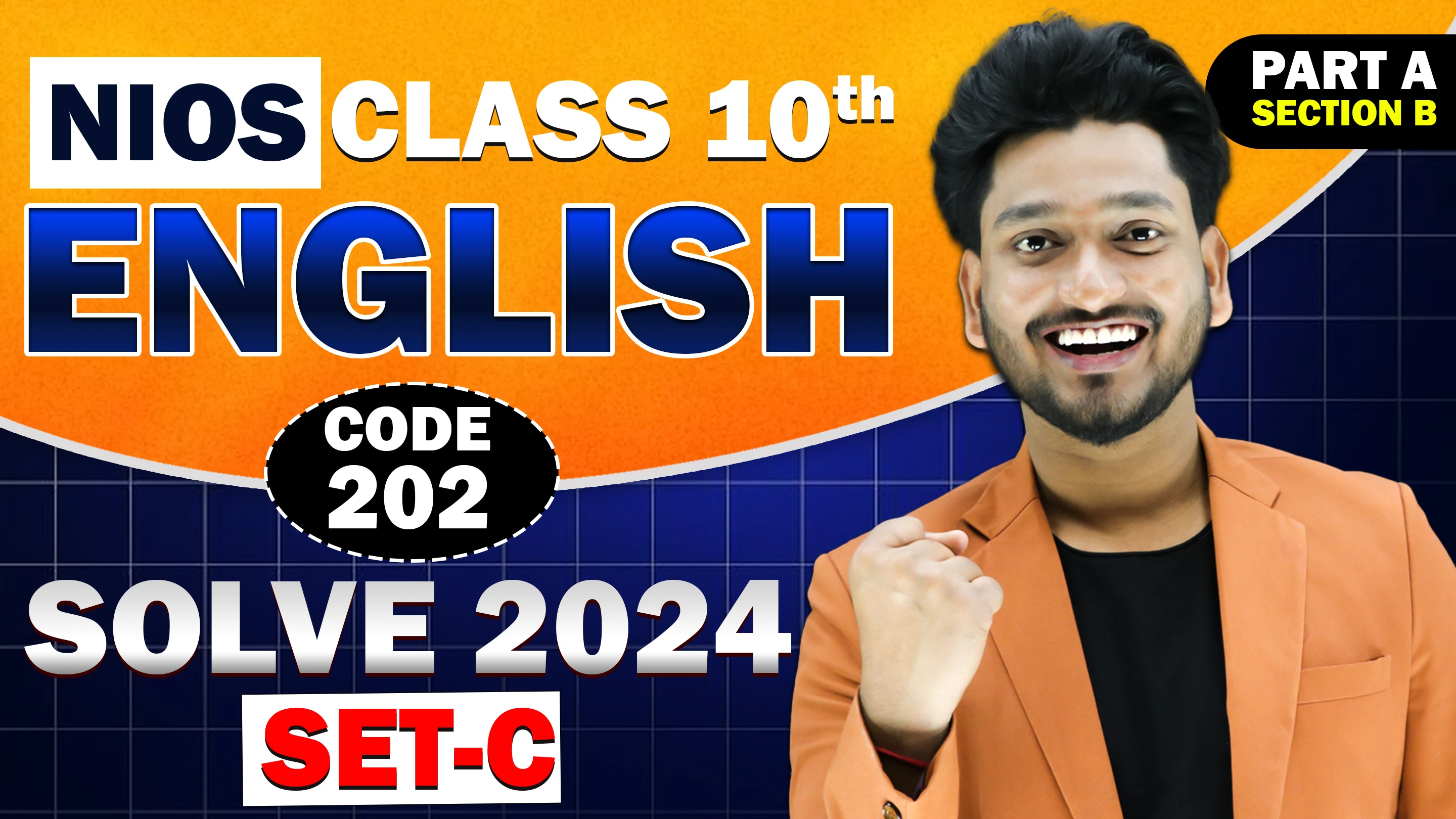 NIOS 10th ENGLISH (202) Question Paper 2024 SET C