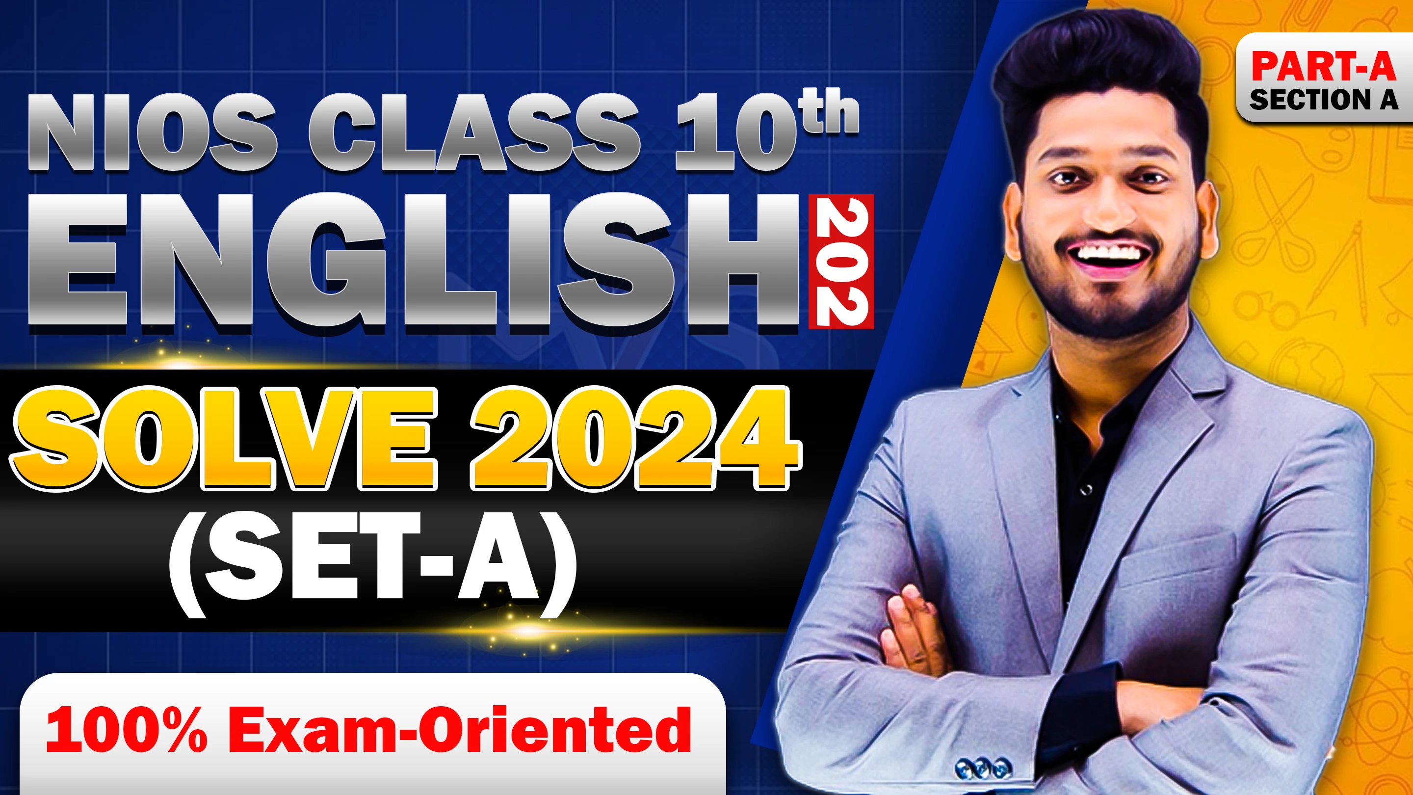 NIOS 10th English (Code 202) April 2024 SET‑A Answer Key + Tips