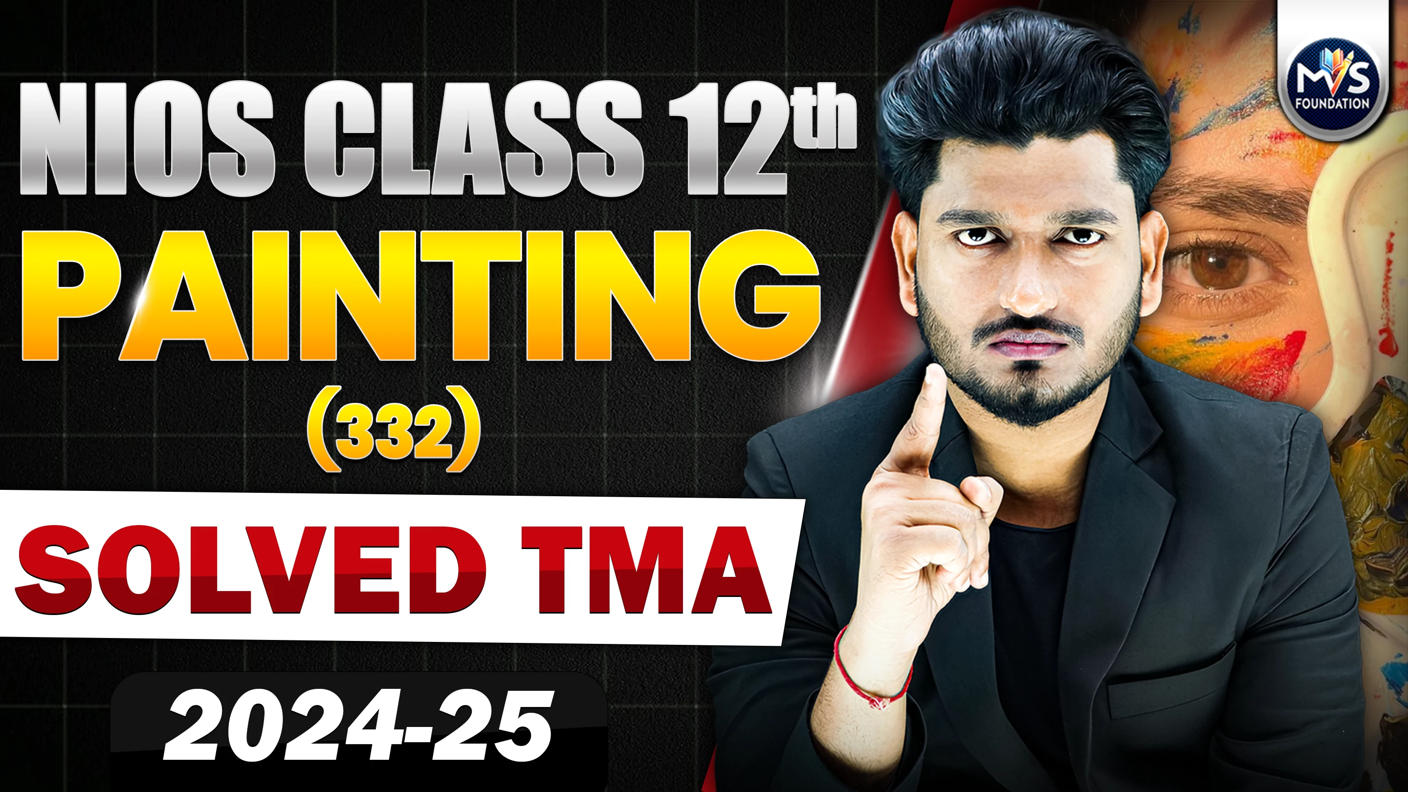 NIOS CLASS 12TH Painting (332) SOLVED TMA In Hindi Medium PDF SESSION 2024 - 25