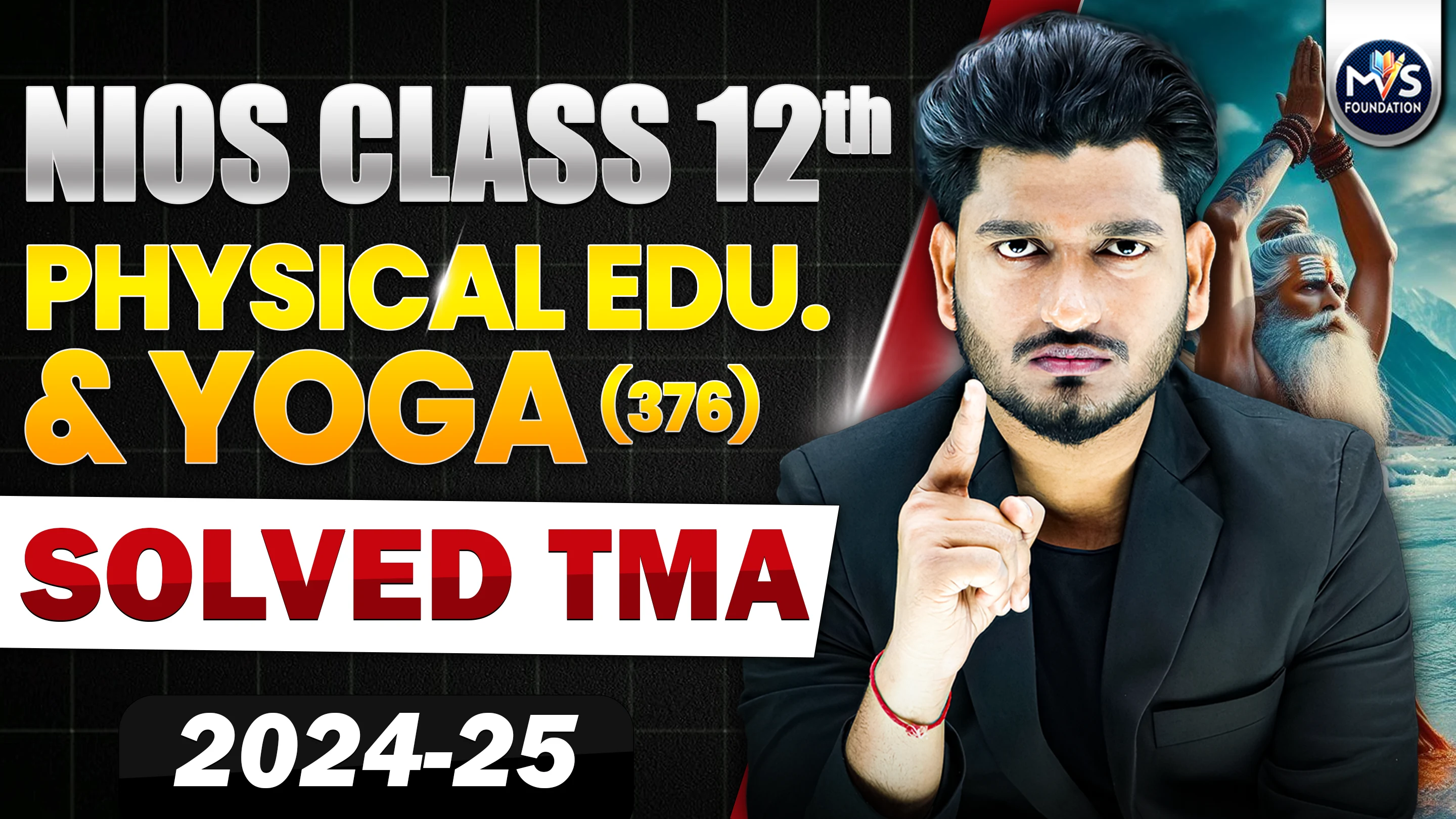 NIOS CLASS 12TH Physical Education and Yoga (373) SOLVED TMA In Hindi Medium PDF SESSION 2024 - 25