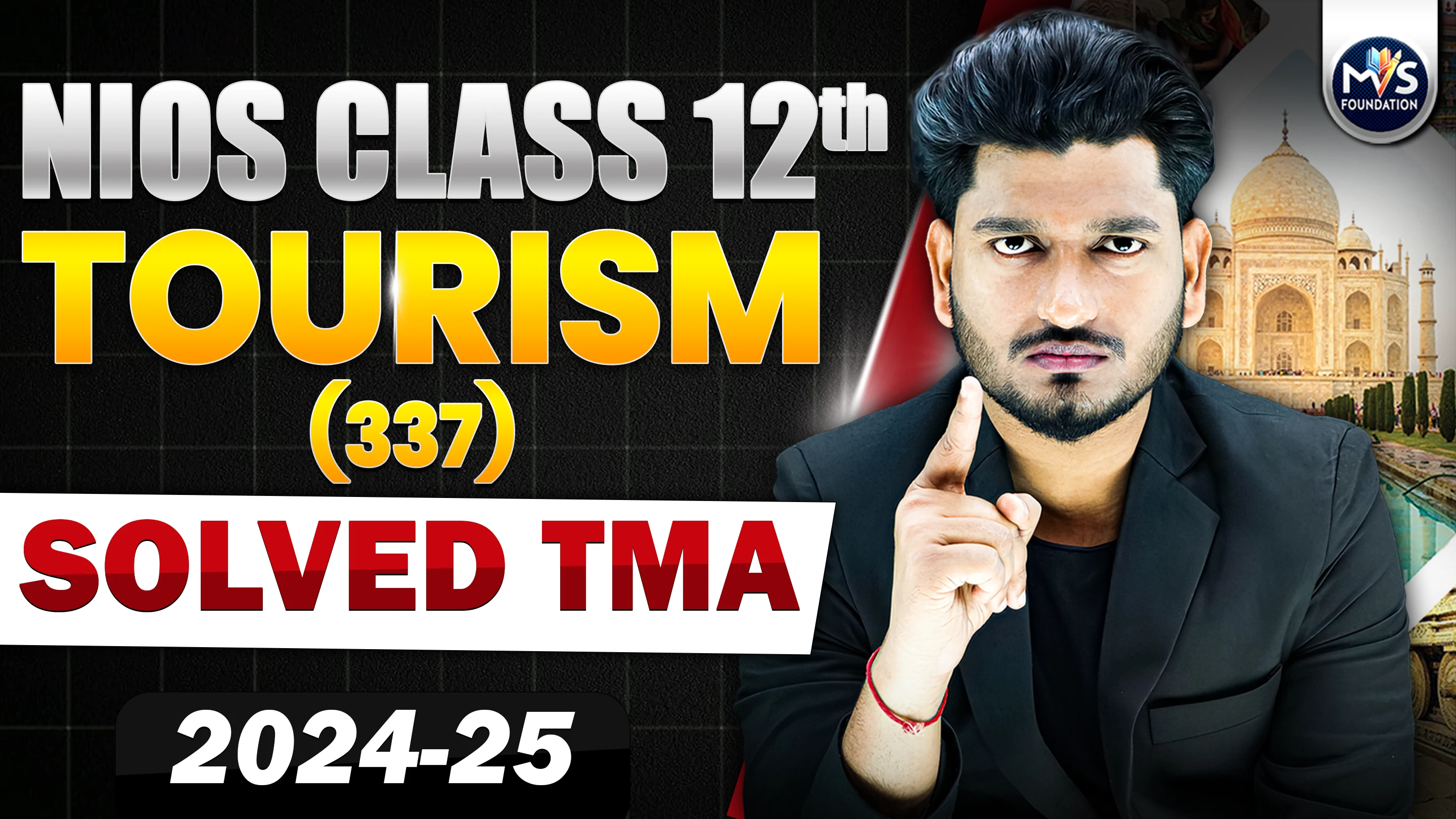 NIOS CLASS 12TH Tourism (337) SOLVED TMA In Hindi Medium PDF SESSION 2024 - 25