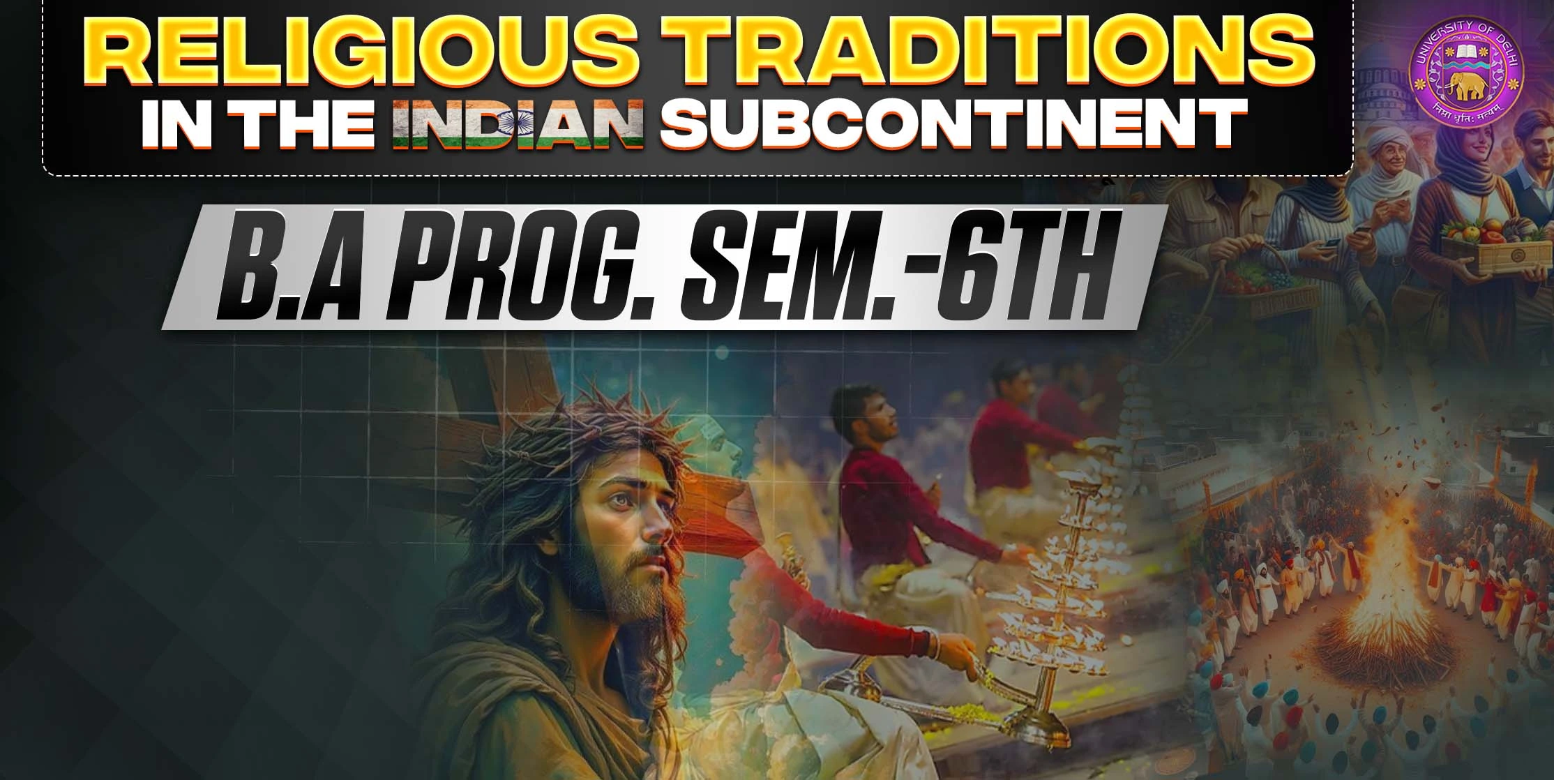 Q.1 - Discuss the main features of the Rigvedic and Later Vedic religious traditions.