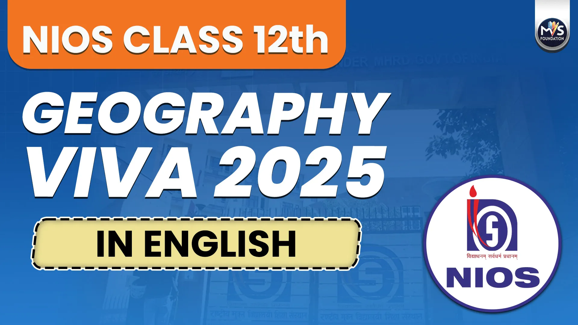 NIOS Geography Class 12th Practical Viva Questions with Answers in English Medium