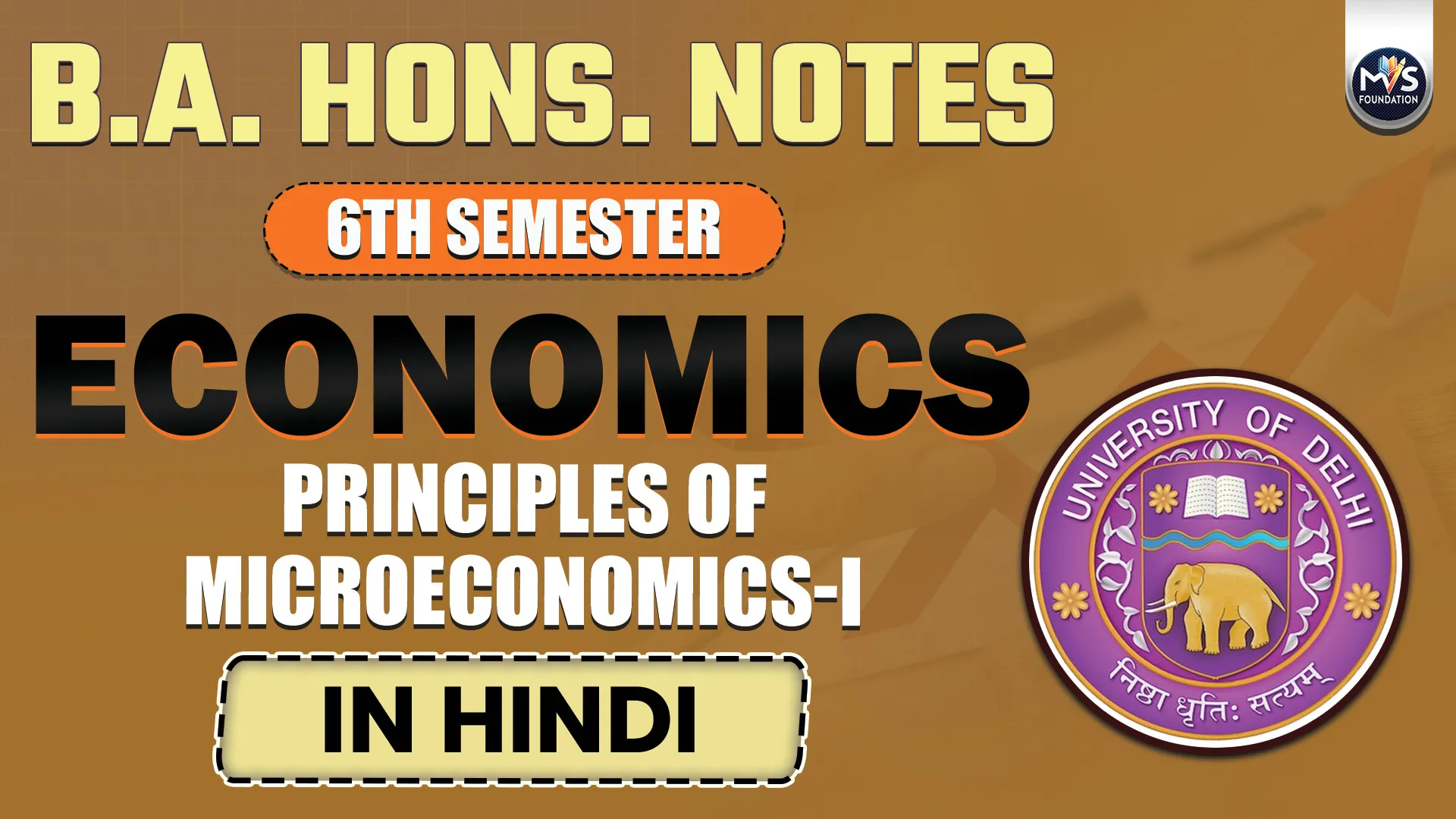 Principles of Microeconomics-I Notes In HINDI Medium