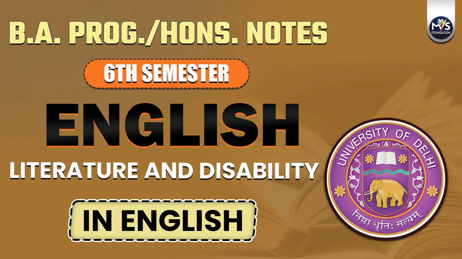 English - literature and disability Notes