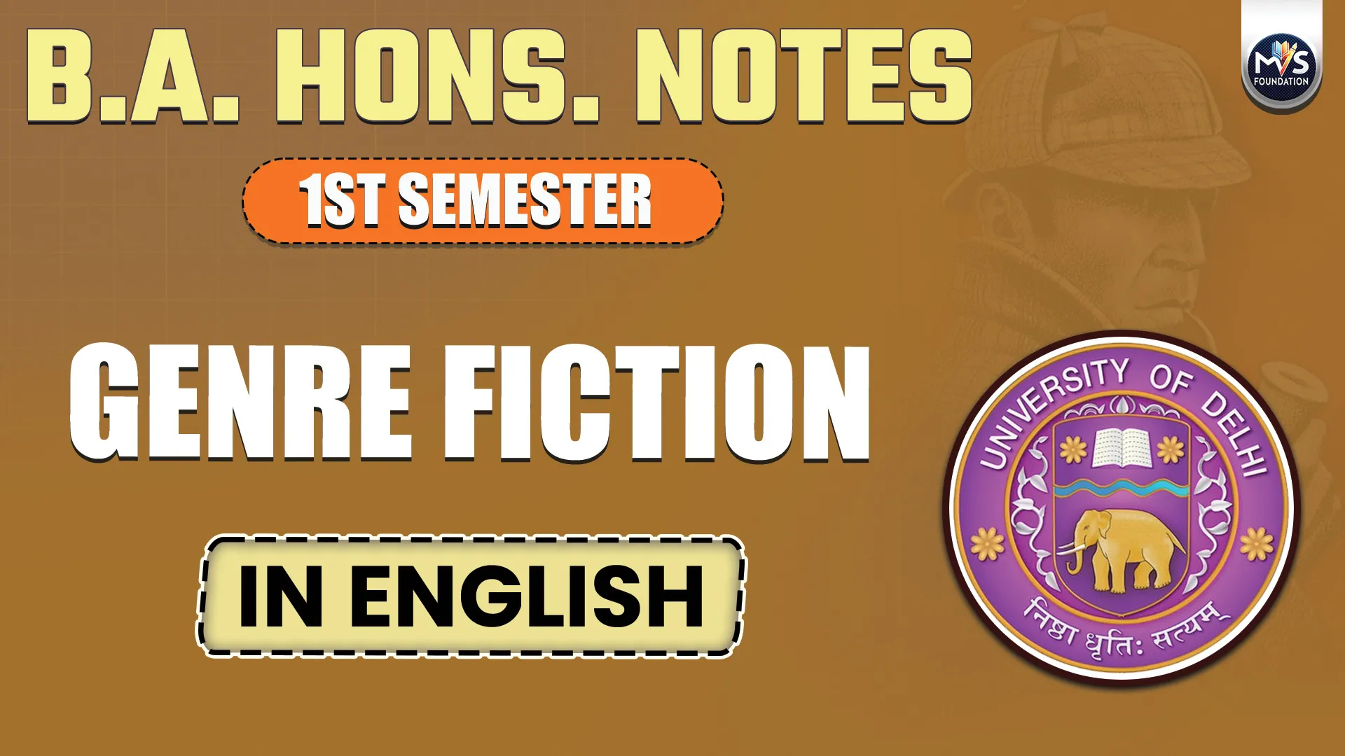 GENRE FICTION Notes in English | B.A HONS. Semester 1st