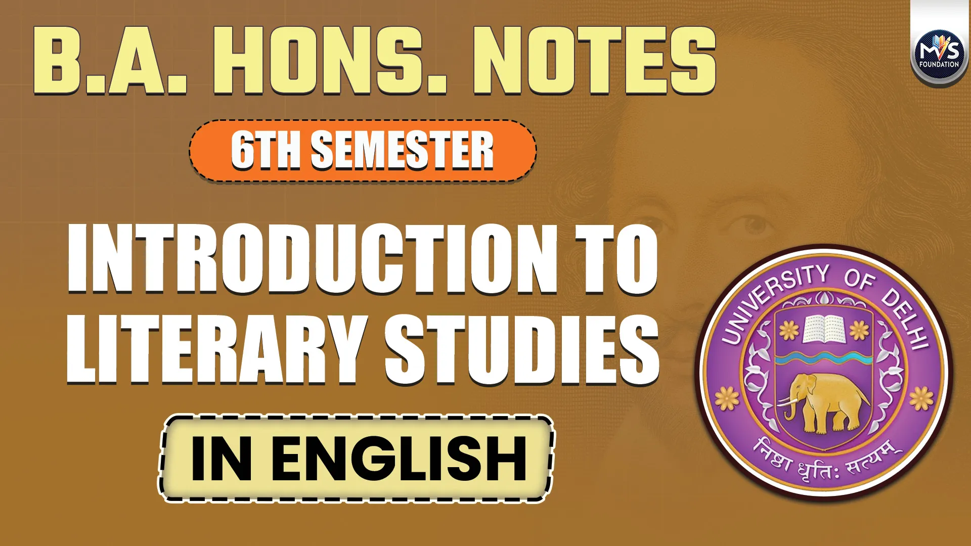 INTRODUCTION TO LITERARY STUDIES Notes