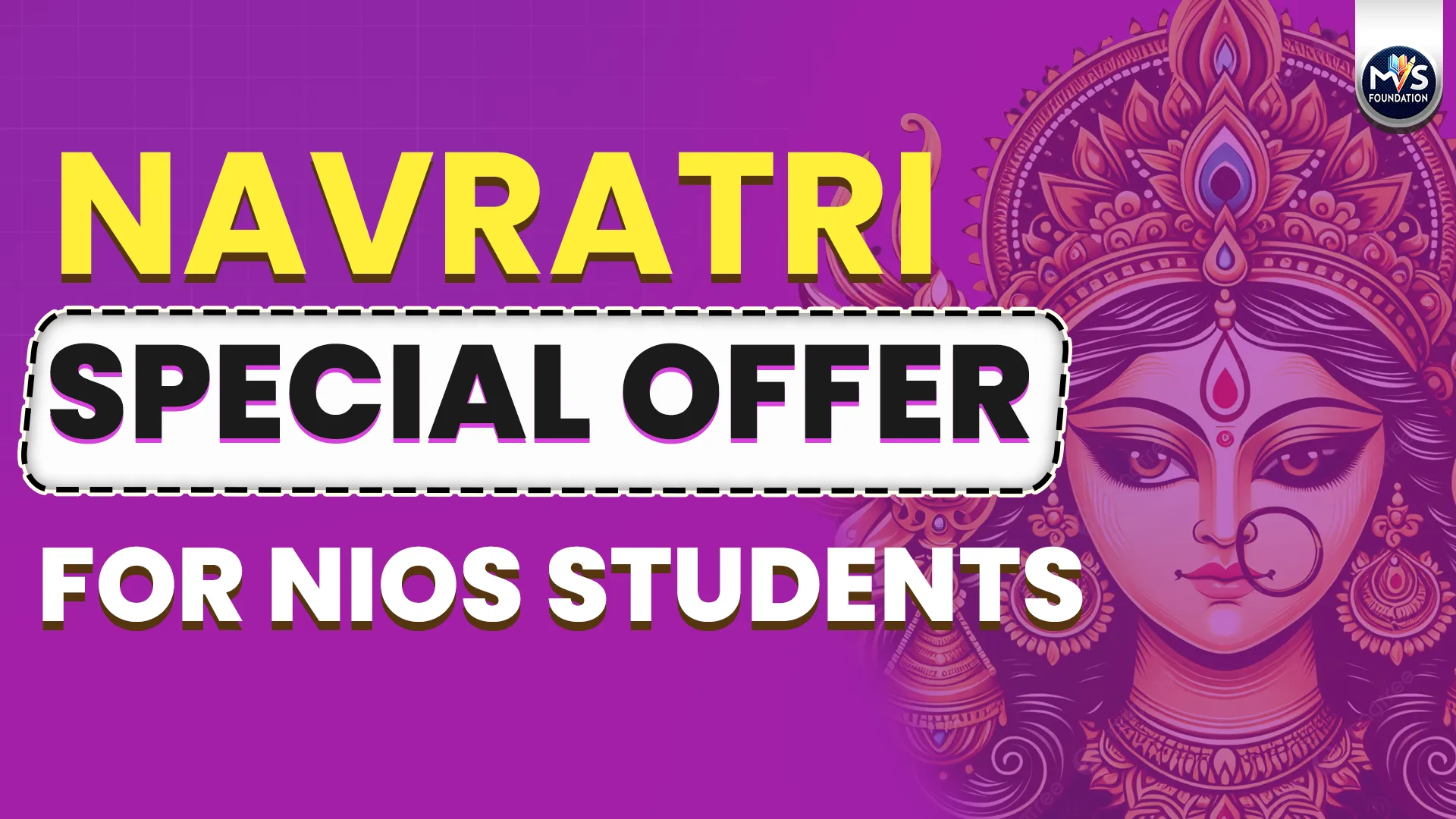 NIOS छात्रों के लिए नवरात्रि स्पेशल ऑफर – ₹700 की छूट