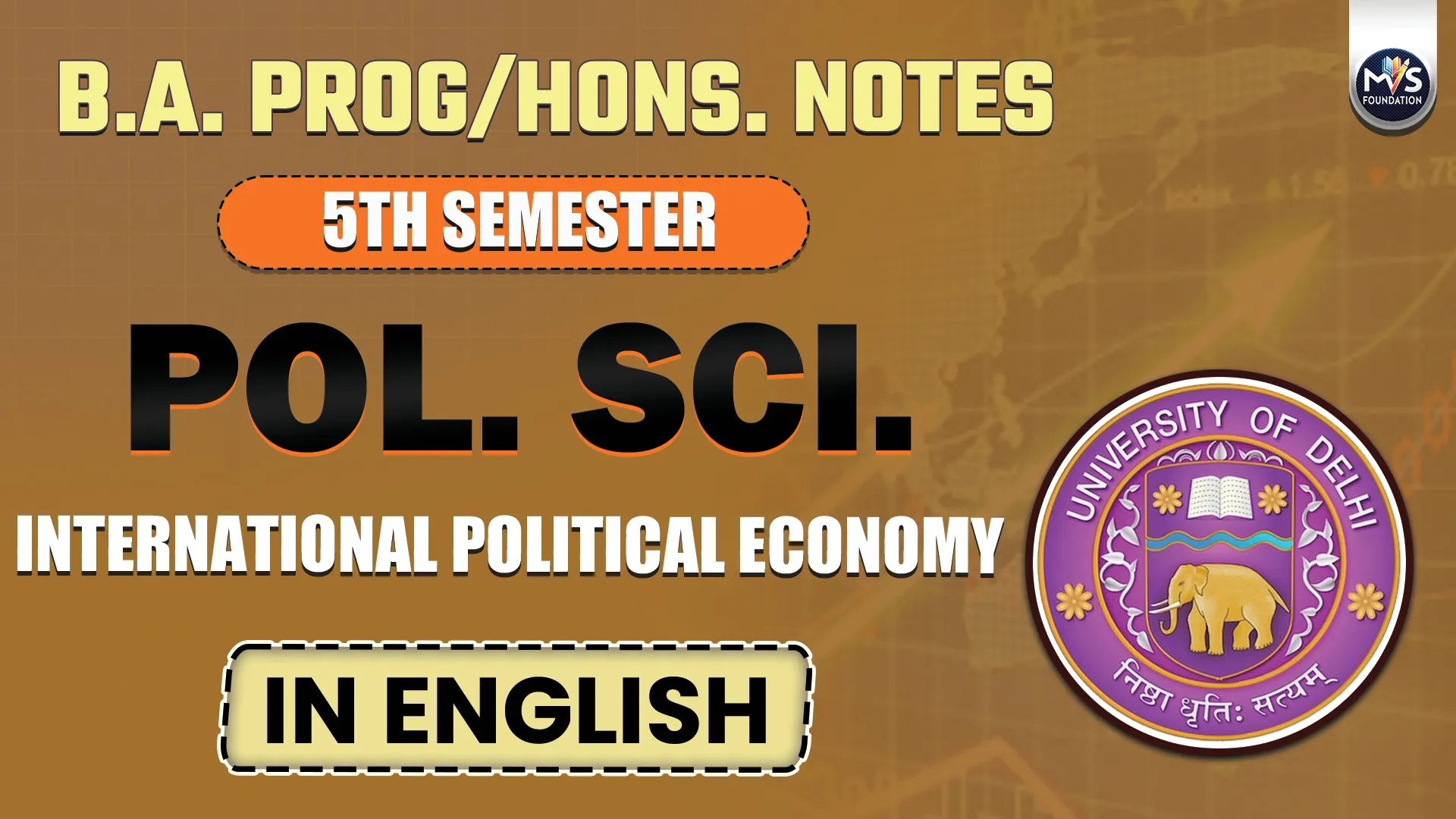Political Science: International Political Economy in English Medium | B.A Prog./Hons. DU SOL Semester 5th Notes