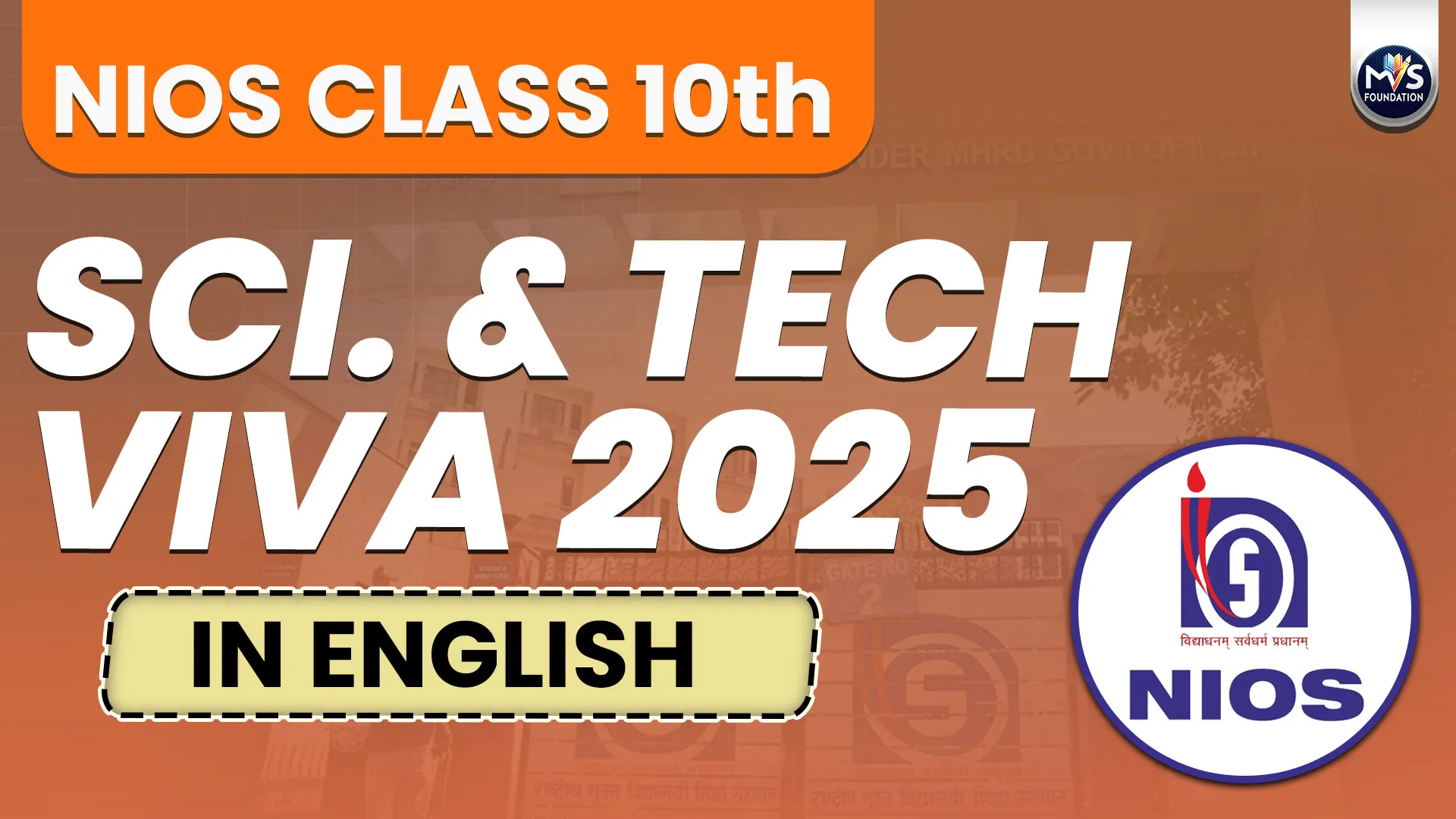 NIOS Science and Technology Class 10th Practical Viva Questions in English Medium