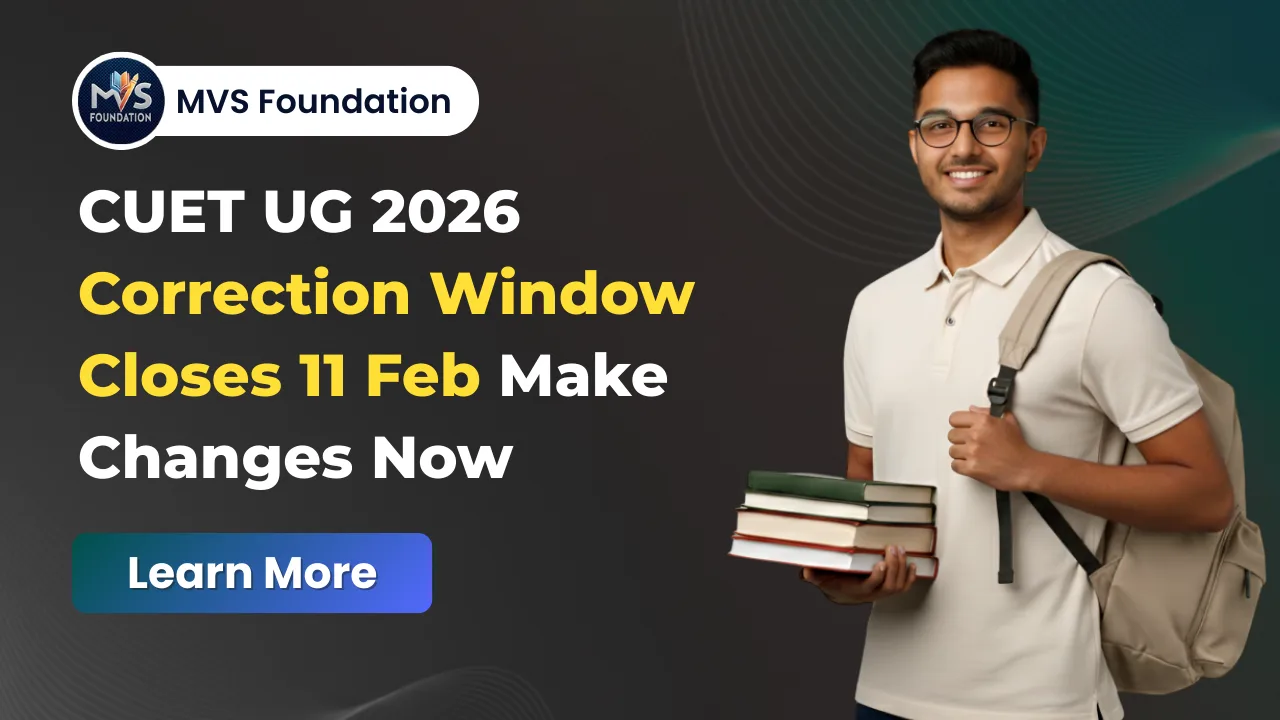 CUET UG 2026 Correction Form &ndash; Edit Details Before 11 Feb