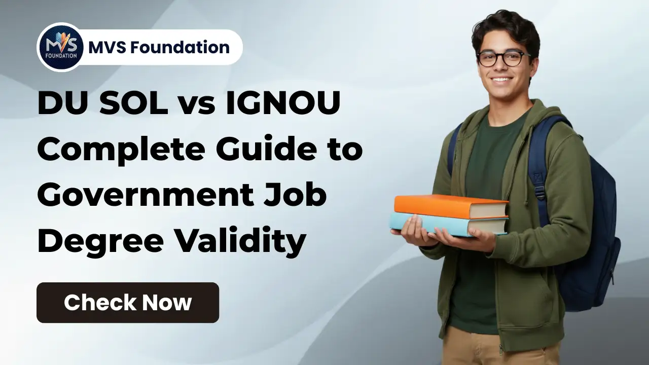 DU SOL vs IGNOU | Degree for Government Jobs Validity Explained