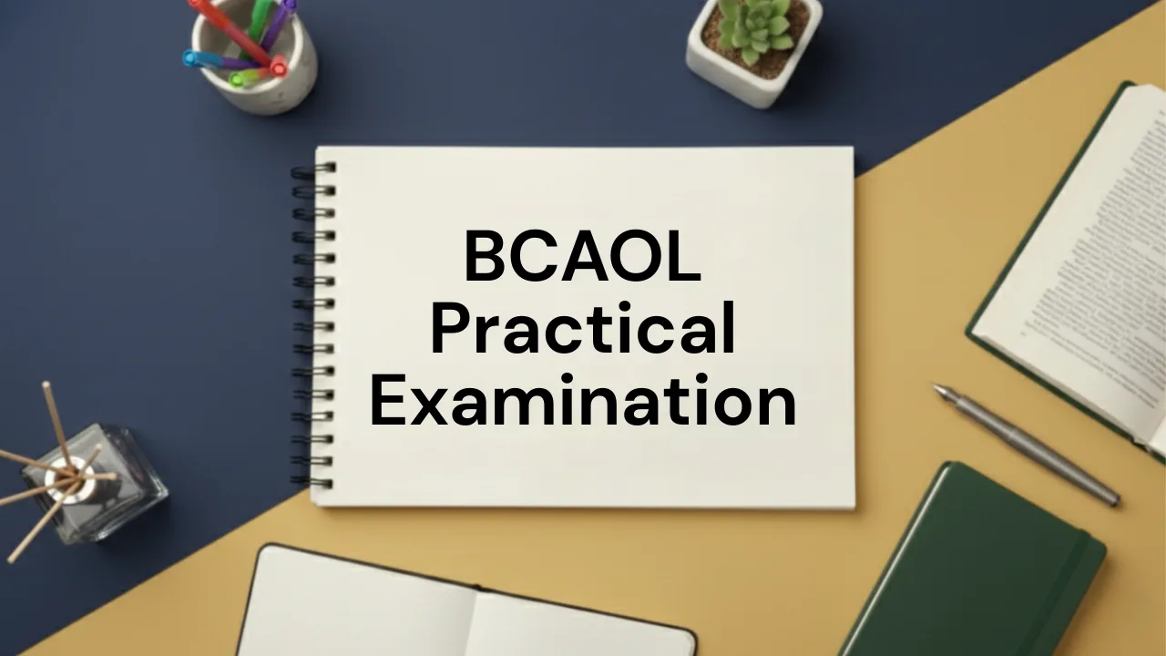 BCAOL Practical Examination Schedule