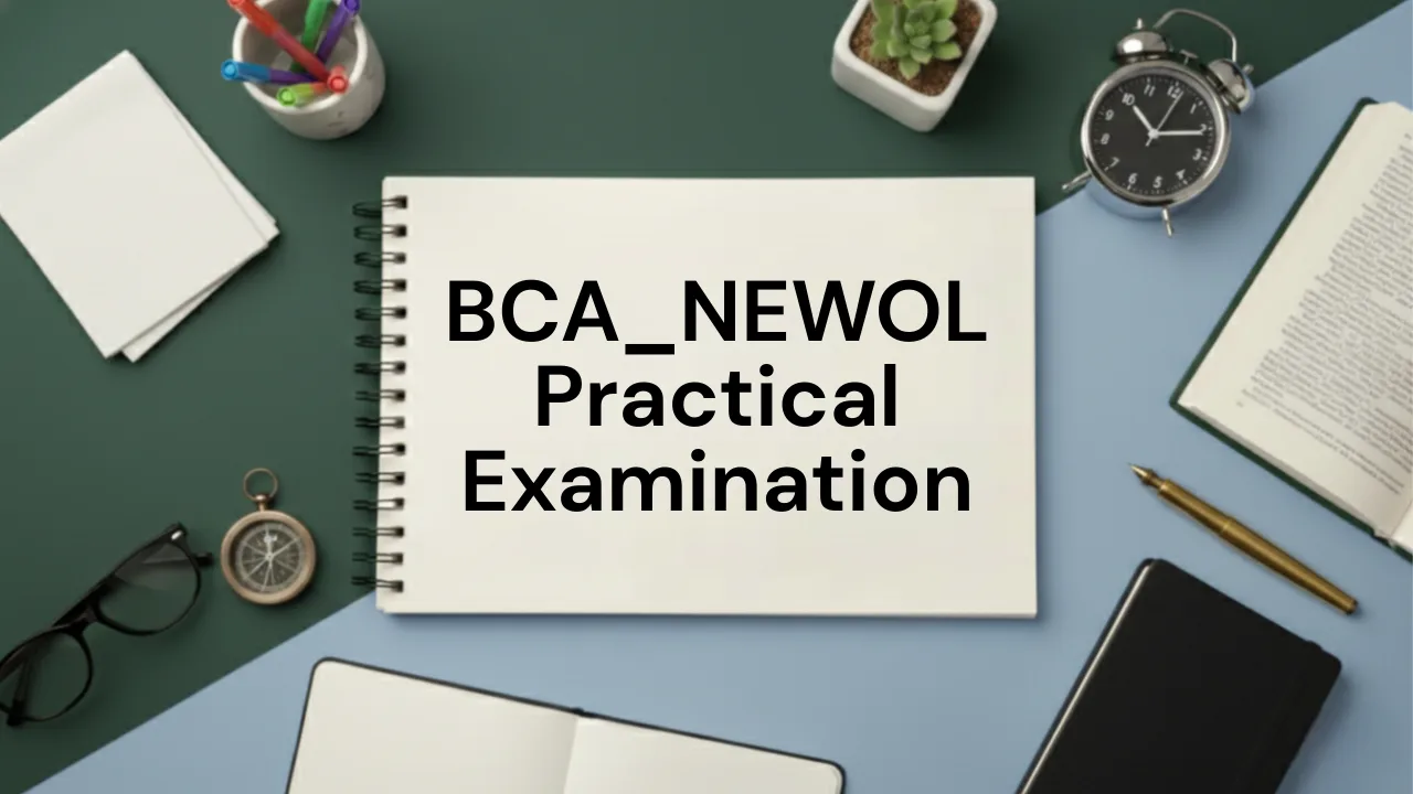 BCA_NEWOL Practical Examination Schedule