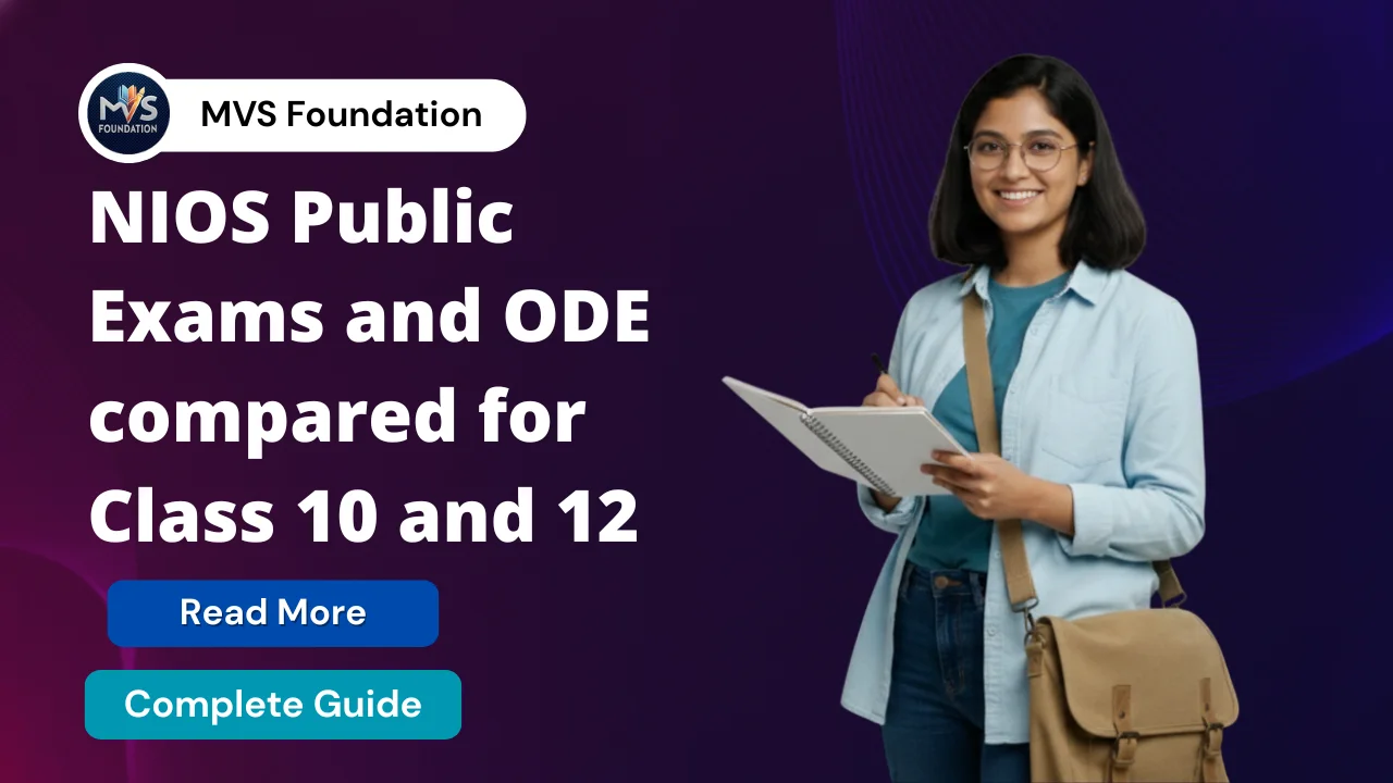 NIOS Public Exams and ODE Class 10 and 12 Comparison