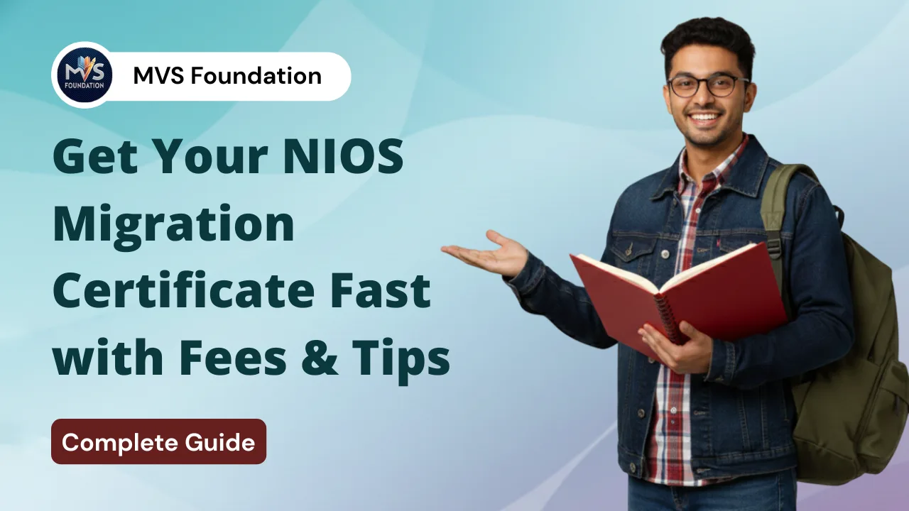 NIOS Migration Certificate: Apply Online, Fees & Process 2026