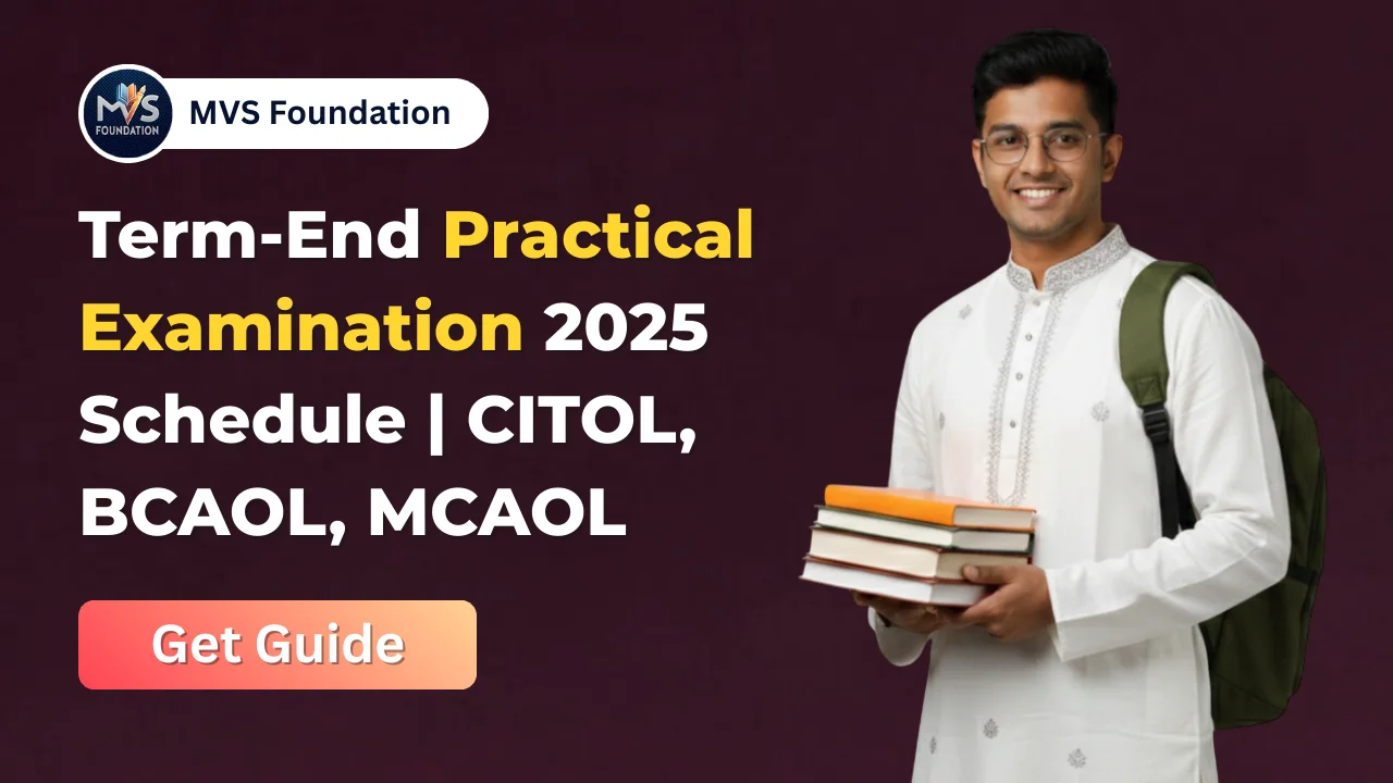 Term-End-Practical Examination 2025: CITOL, BCAOL, MCAOL Schedule