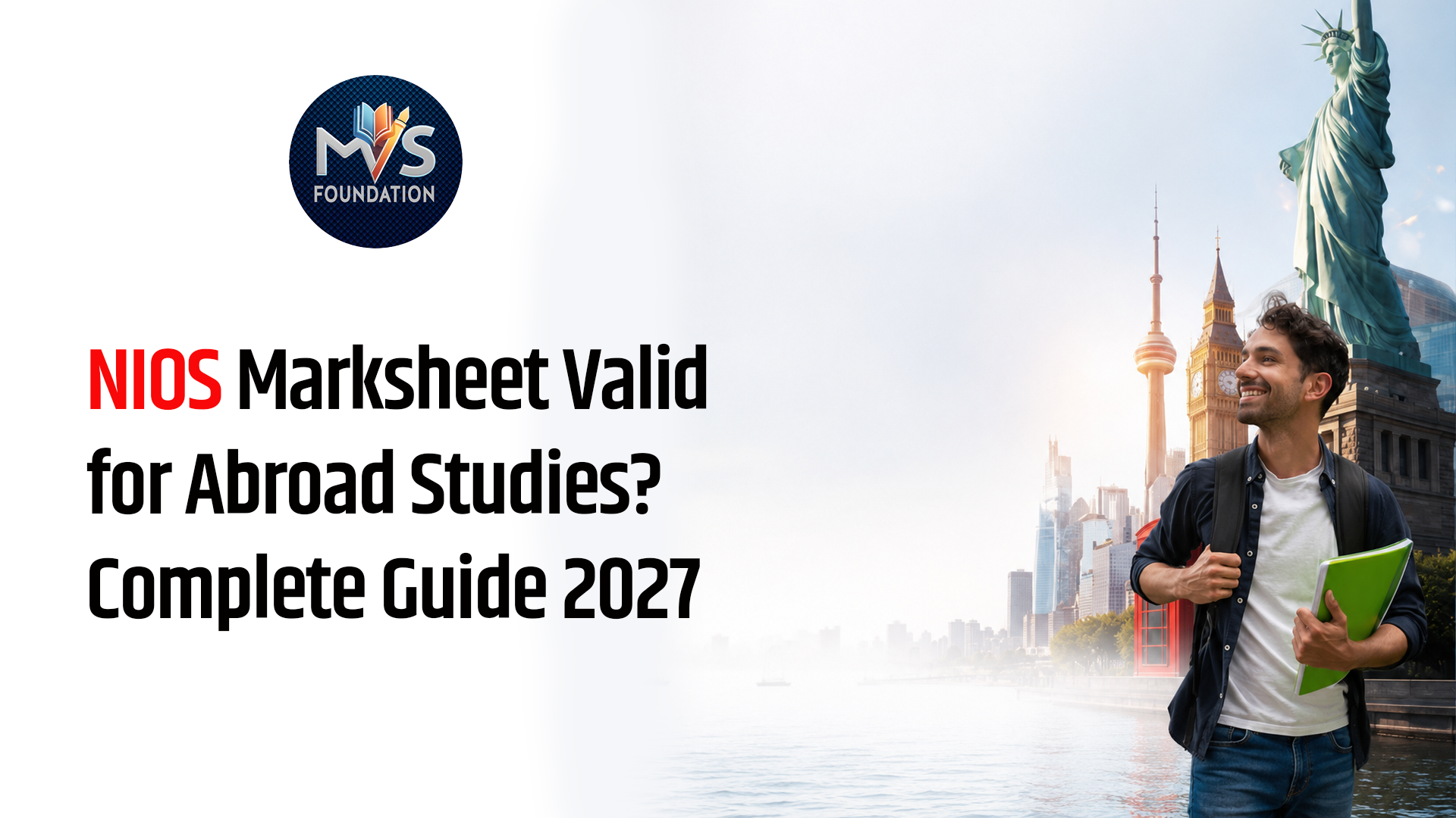 Is NIOS Marksheet Valid for Abroad Studies? Complete Guide 2027