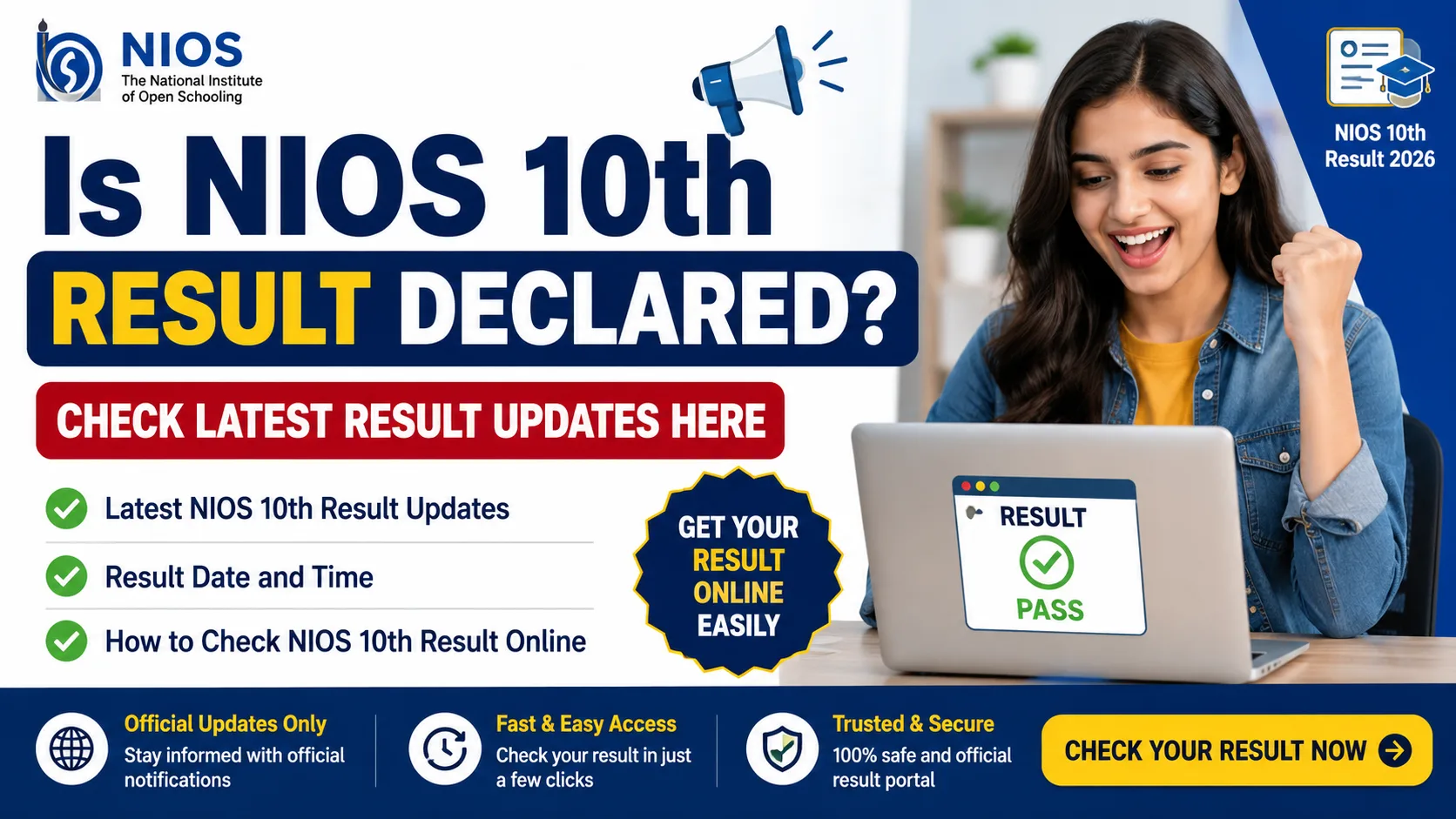 Is NIOS 10th Result Declared? Check Latest Result Updates Here