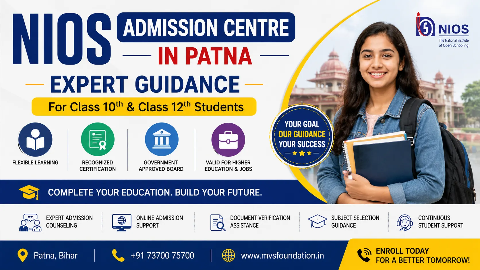 NIOS Admission Centre in Patna – Expert Guidance