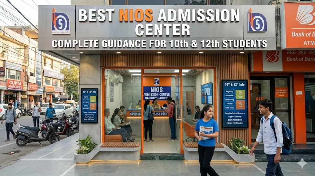 Best NIOS Admission Center in Rajouri Garden: Complete Guidance for 10th & 12th Students