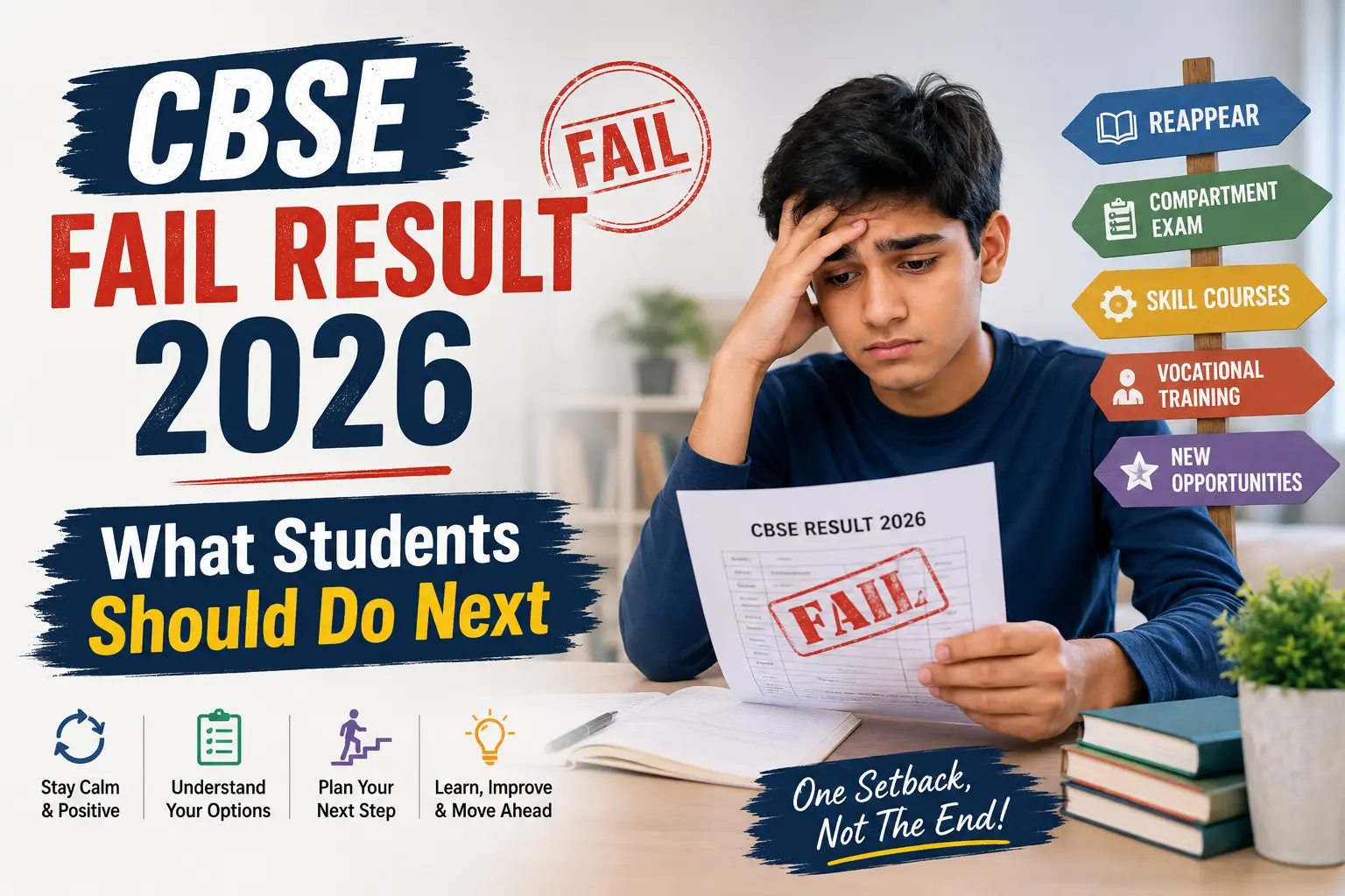 CBSE Fail Result 2026: What Students Should Do Next