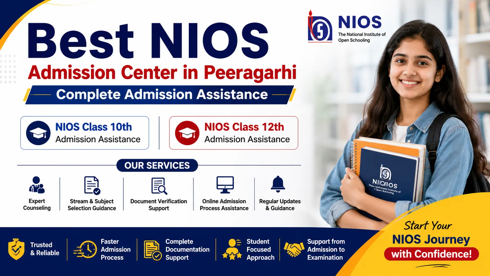Best NIOS Admission Center in Peeragarhi &ndash; Complete Admission Assistance